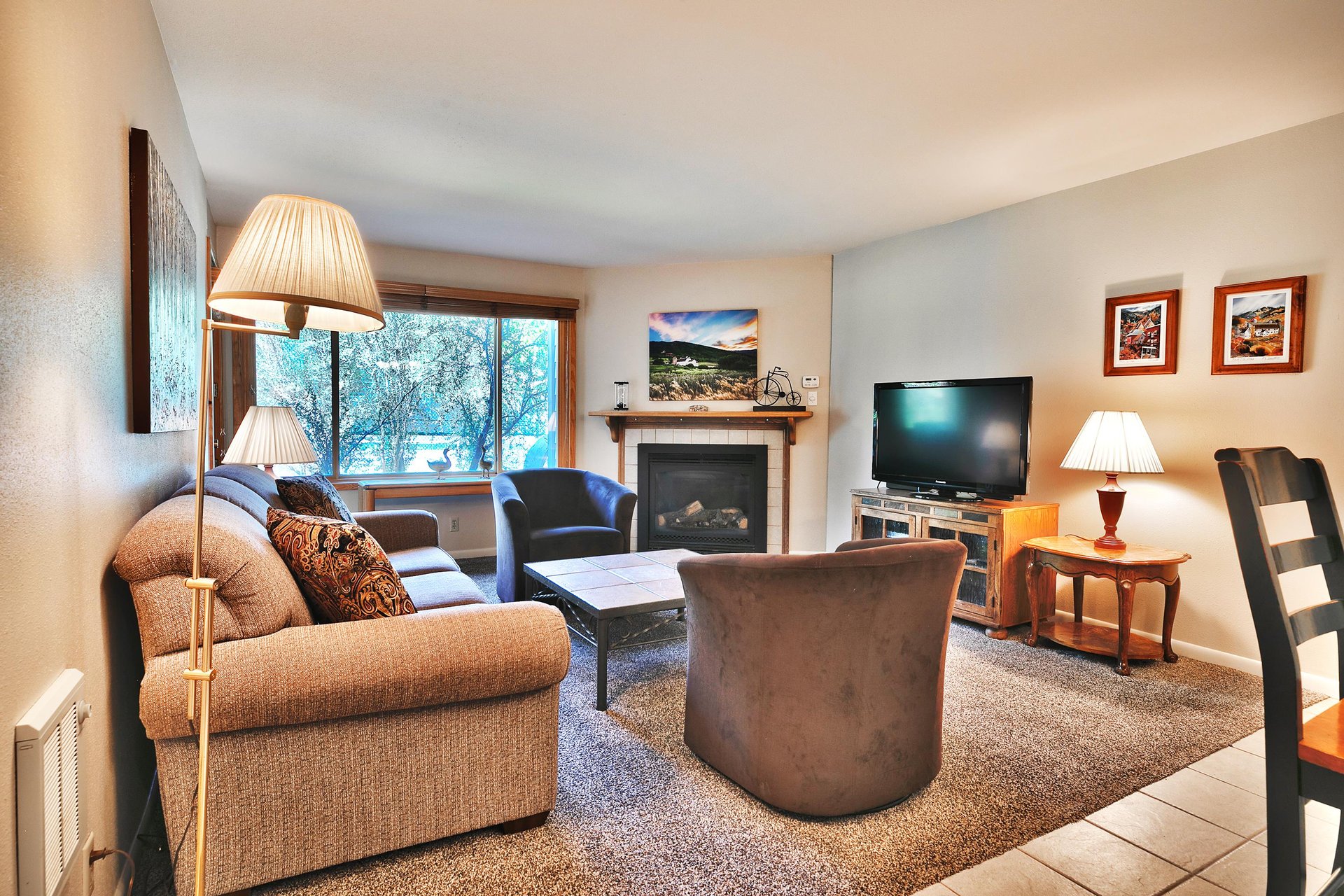 The cozy living room