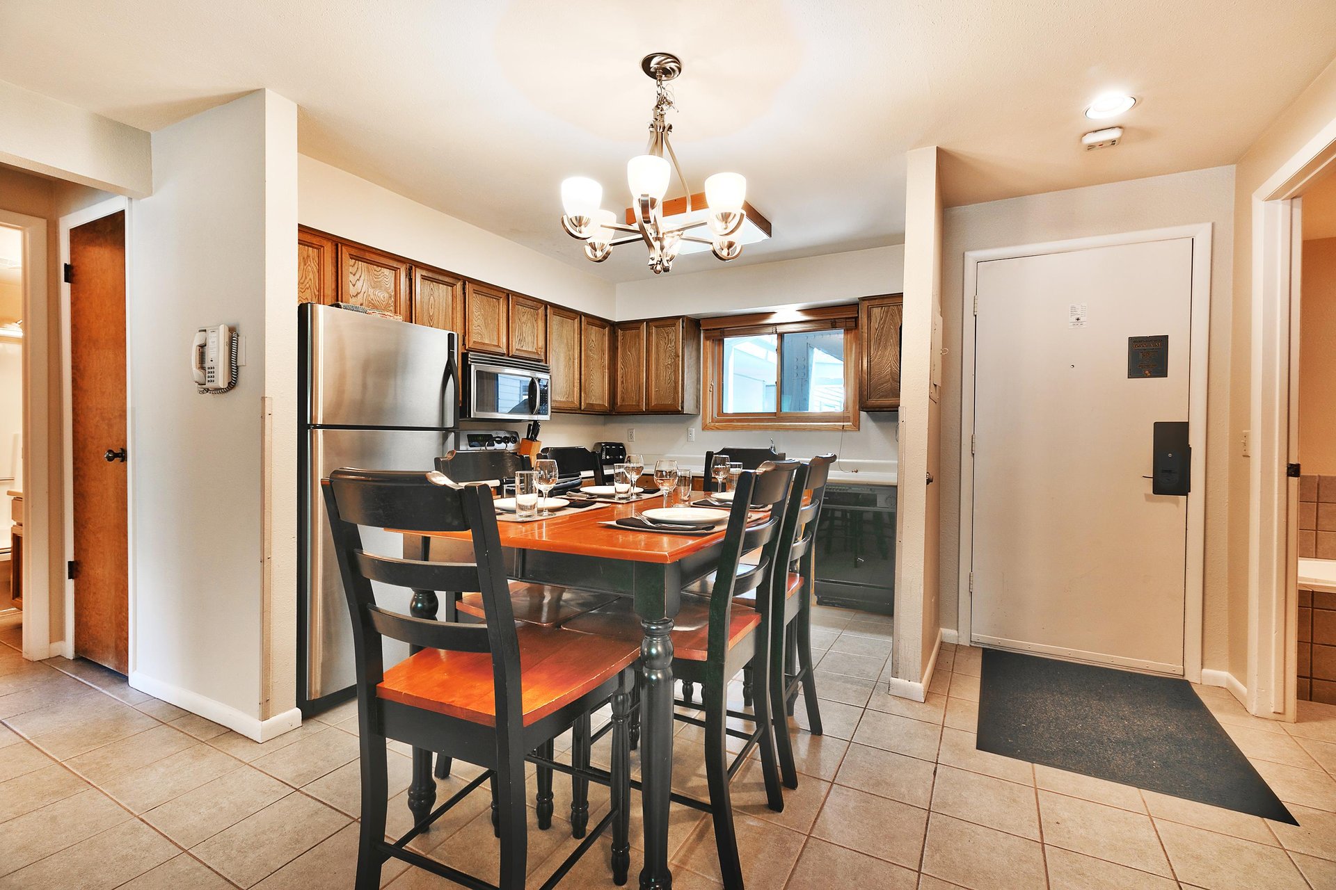 Dining area in the kitchen