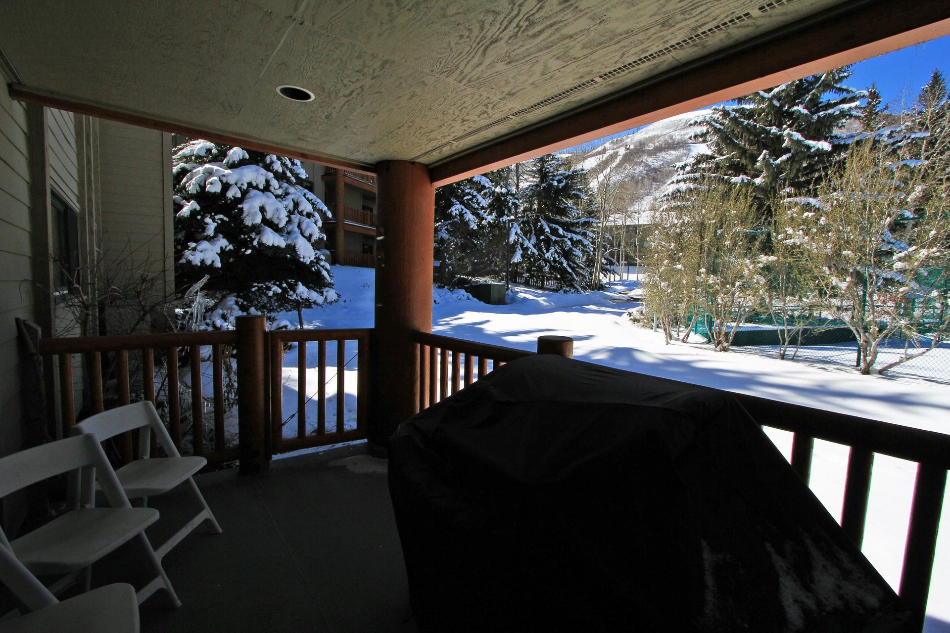 Relax on the private balcony