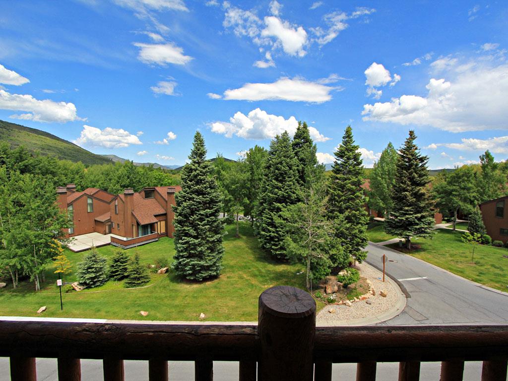 Relax on the private patio and take in the beautiful summer views.