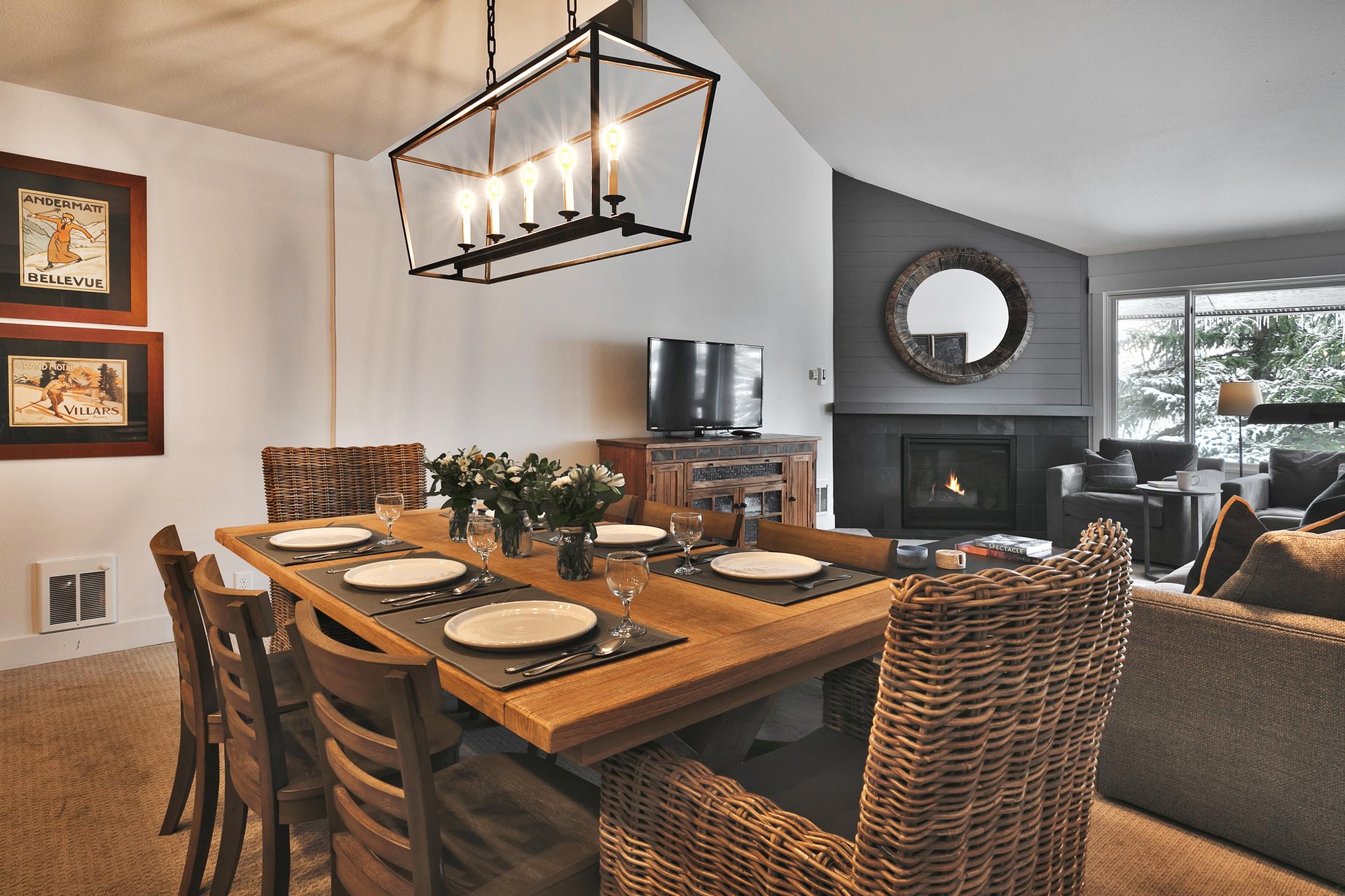 Dining Area looking into the living room