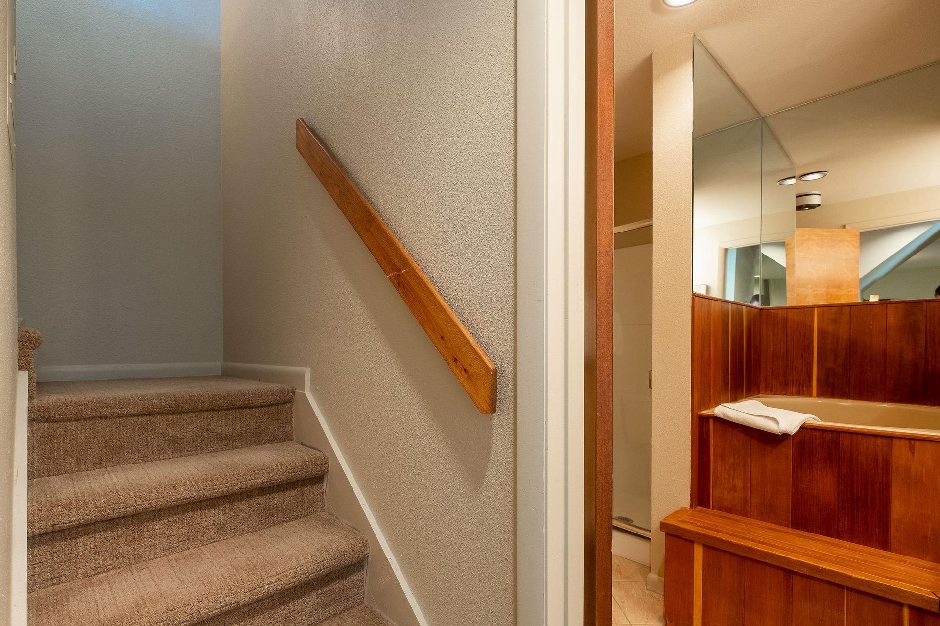Access to the open loft