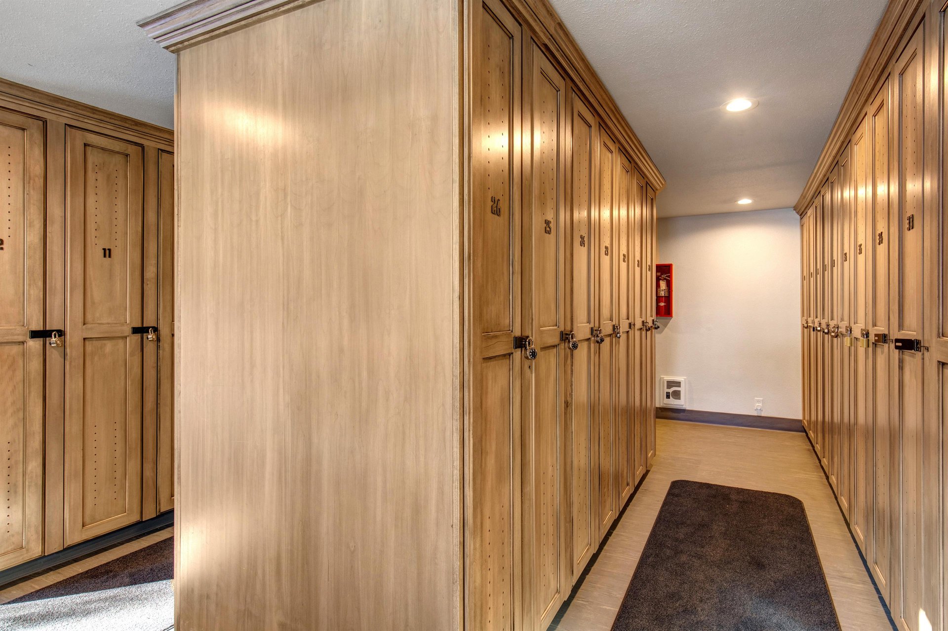 The Snow Flower Condominiums Building 2 locker room