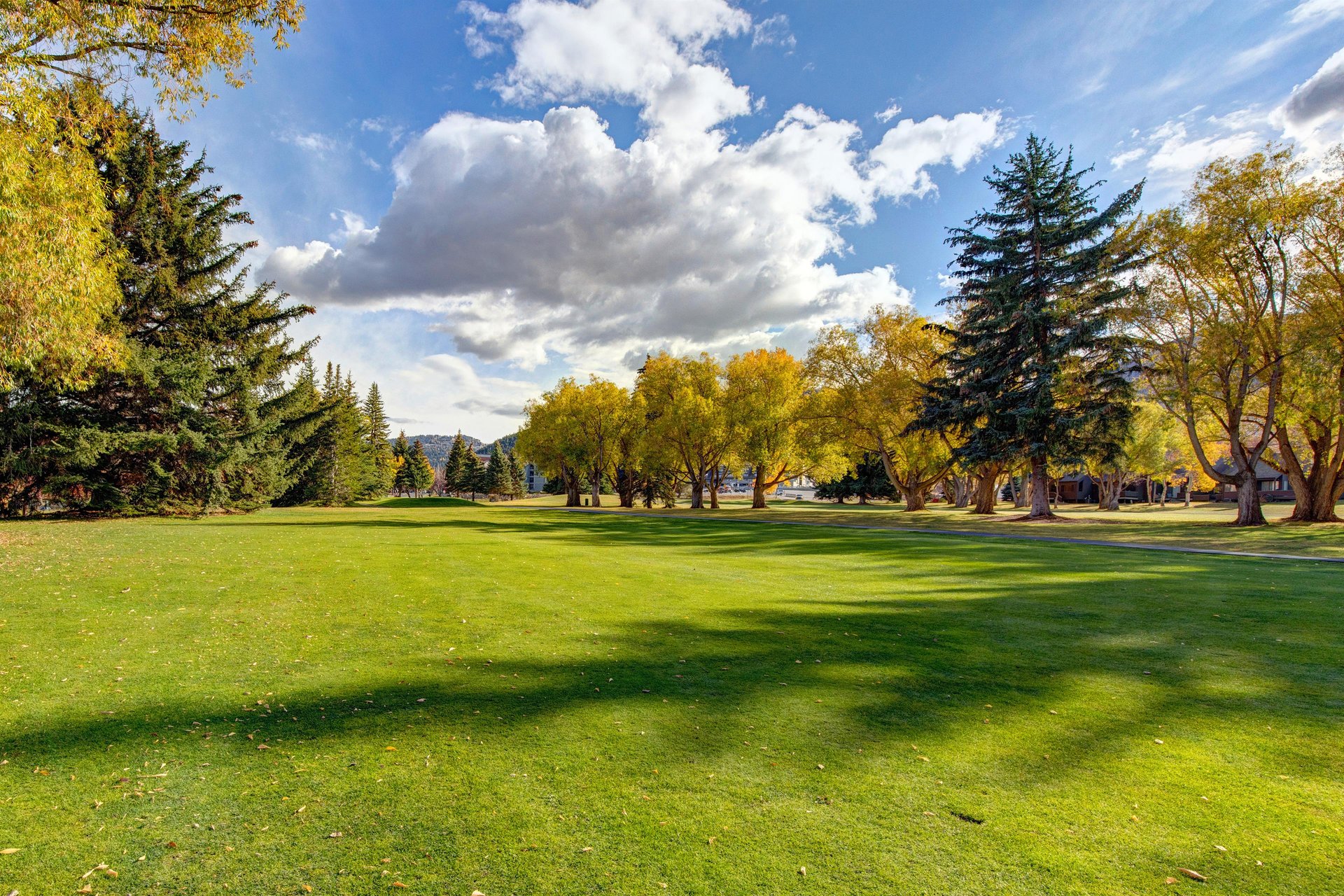 The public golf course is right out your front door.