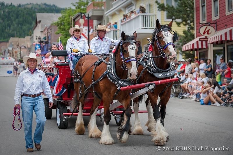 The July fourth parade on Historic Main Street.