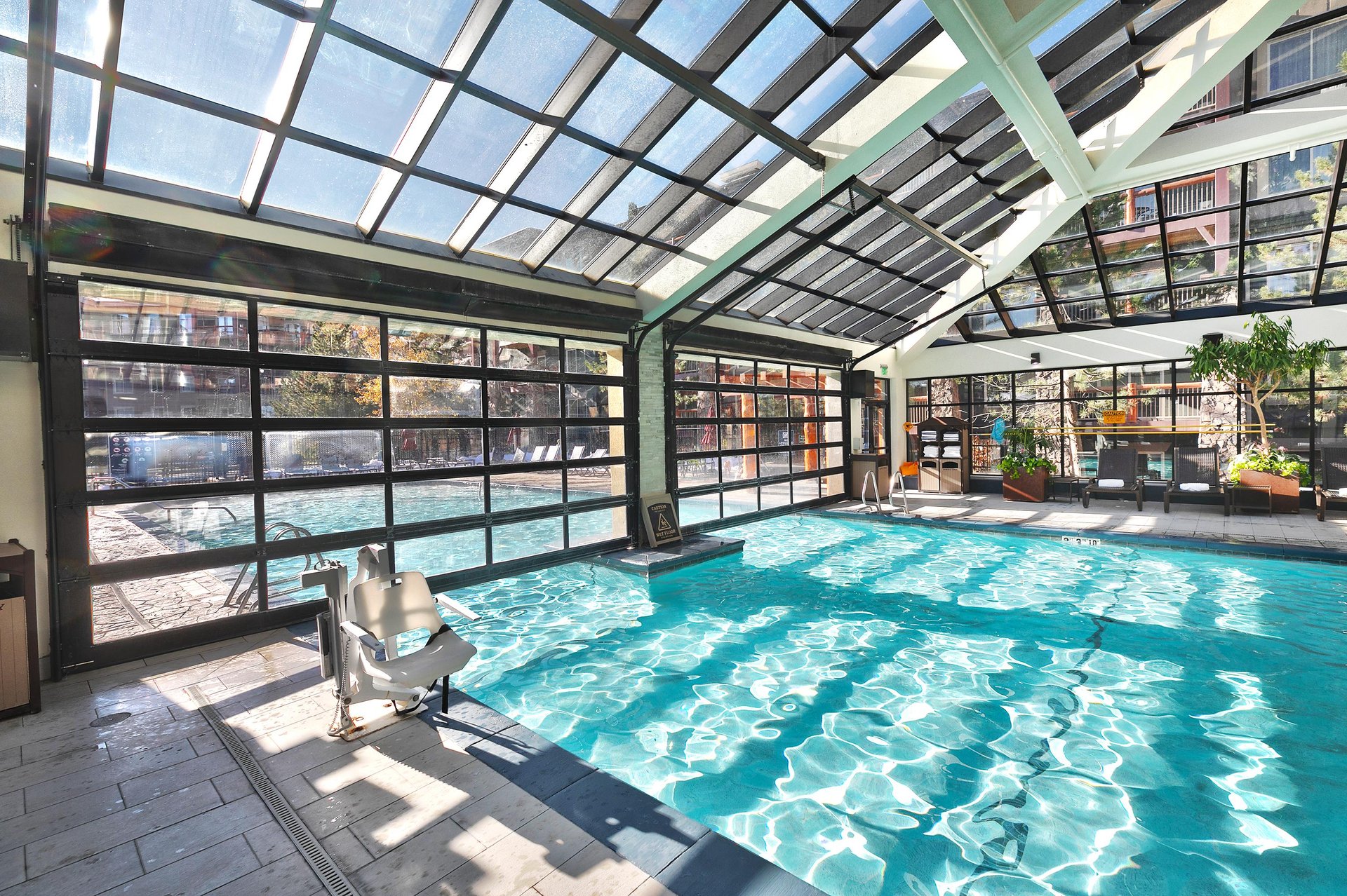 Enjoy the best of all worlds with an indooroutdoor pool