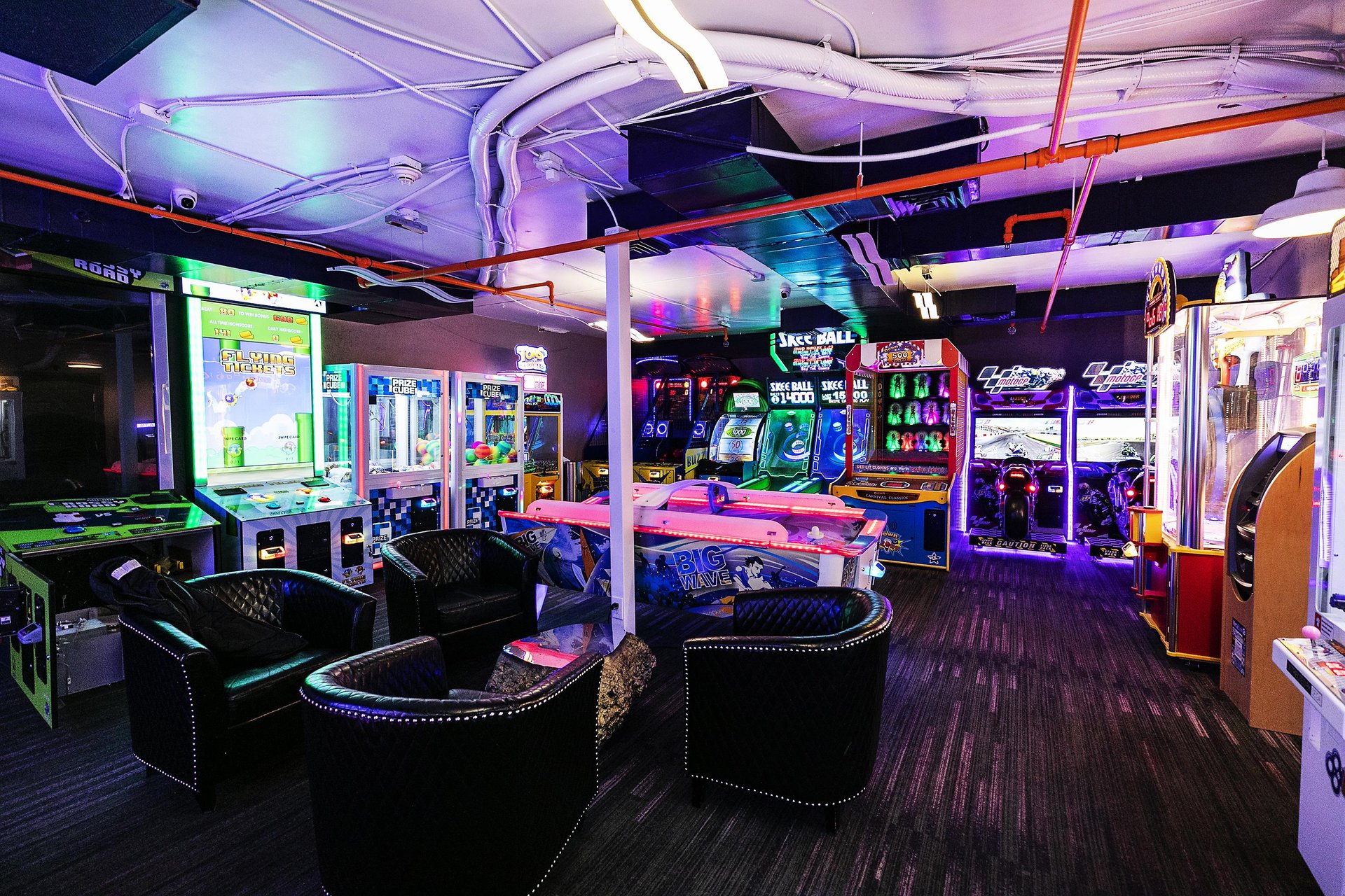 Kids paradise game room and adults, too