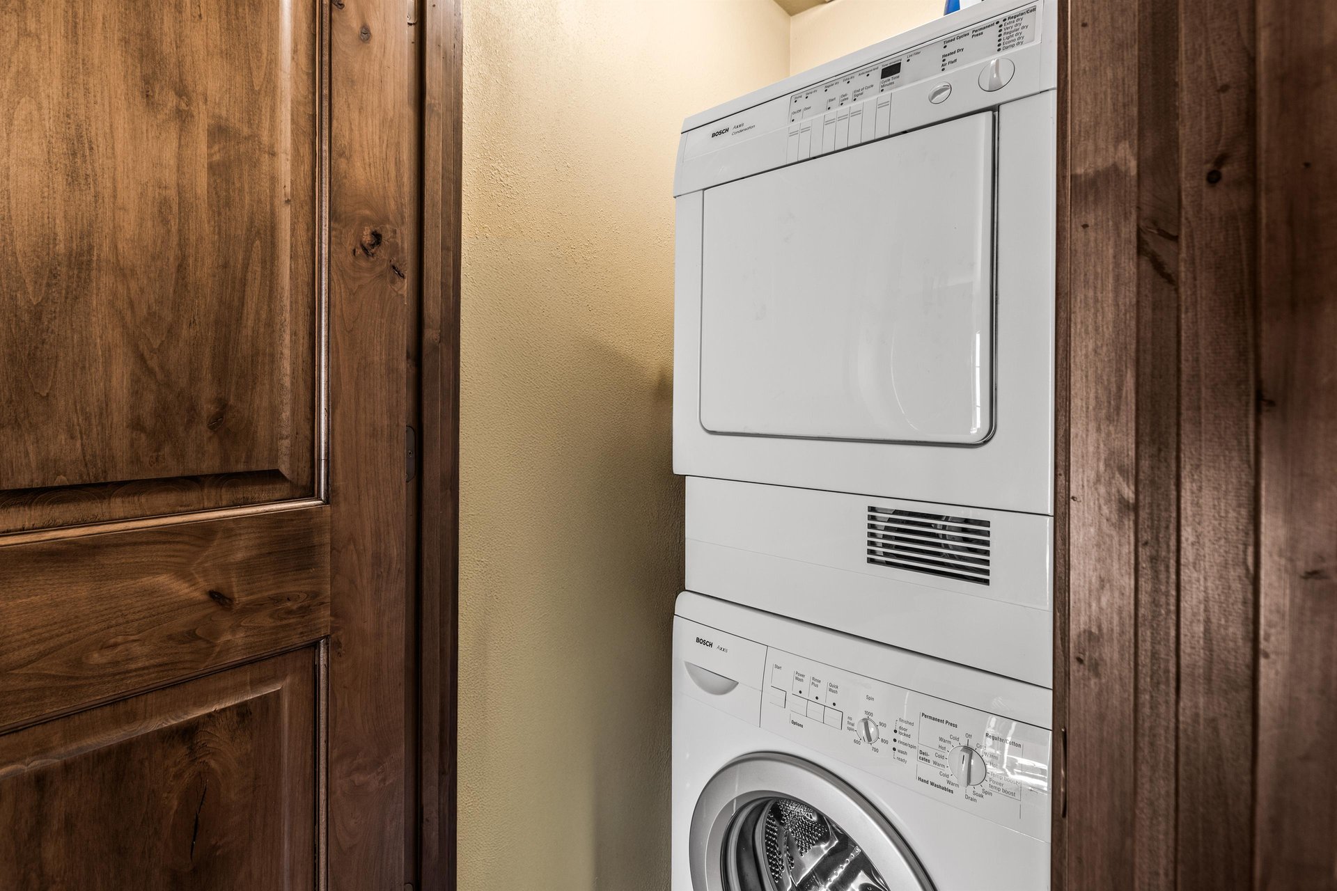 The private washer and dryer.