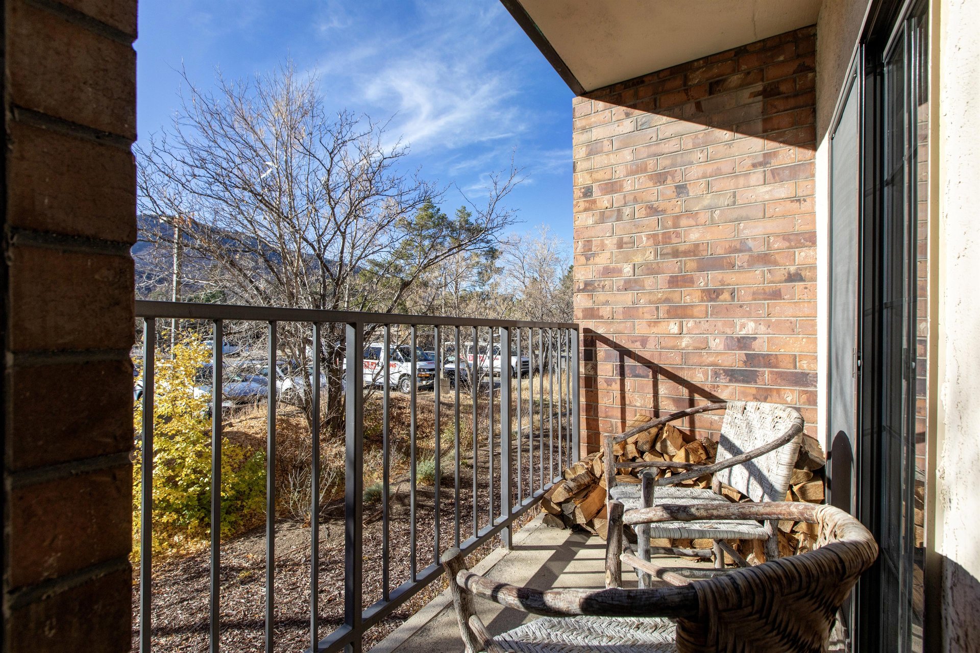 Step out onto your private balcony and breathe in the fresh mountain air.