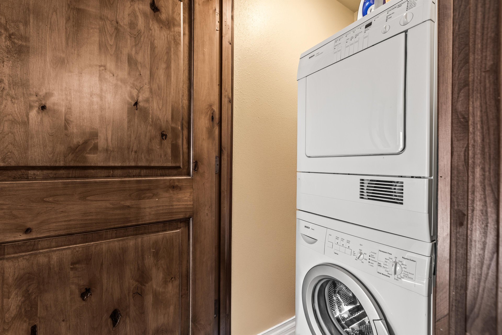 The private washer and dryer.