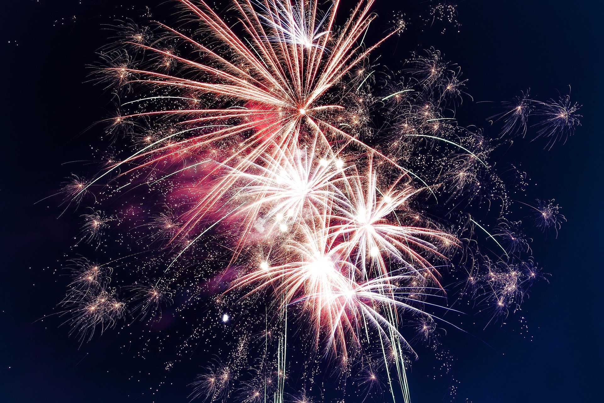 Fireworks in Canyons Village Fireworks in Canyons Village