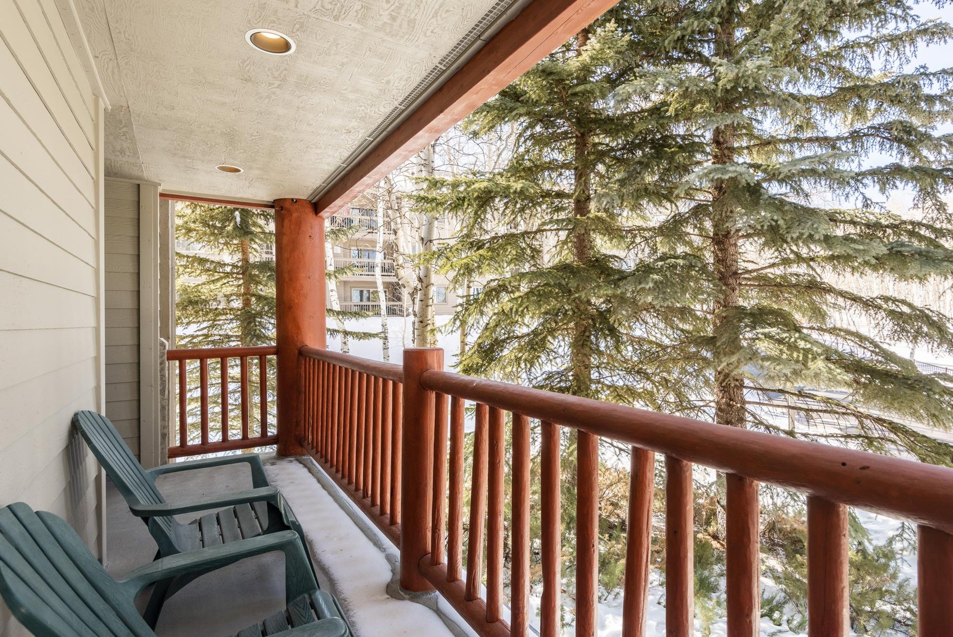Beautiful views from the private patio