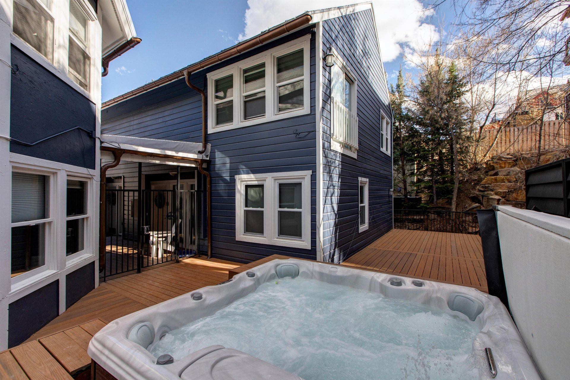 Blue Church Lodge C offers a brand new common area hot tub and expansive deck in the heart of Old Town Park City.
