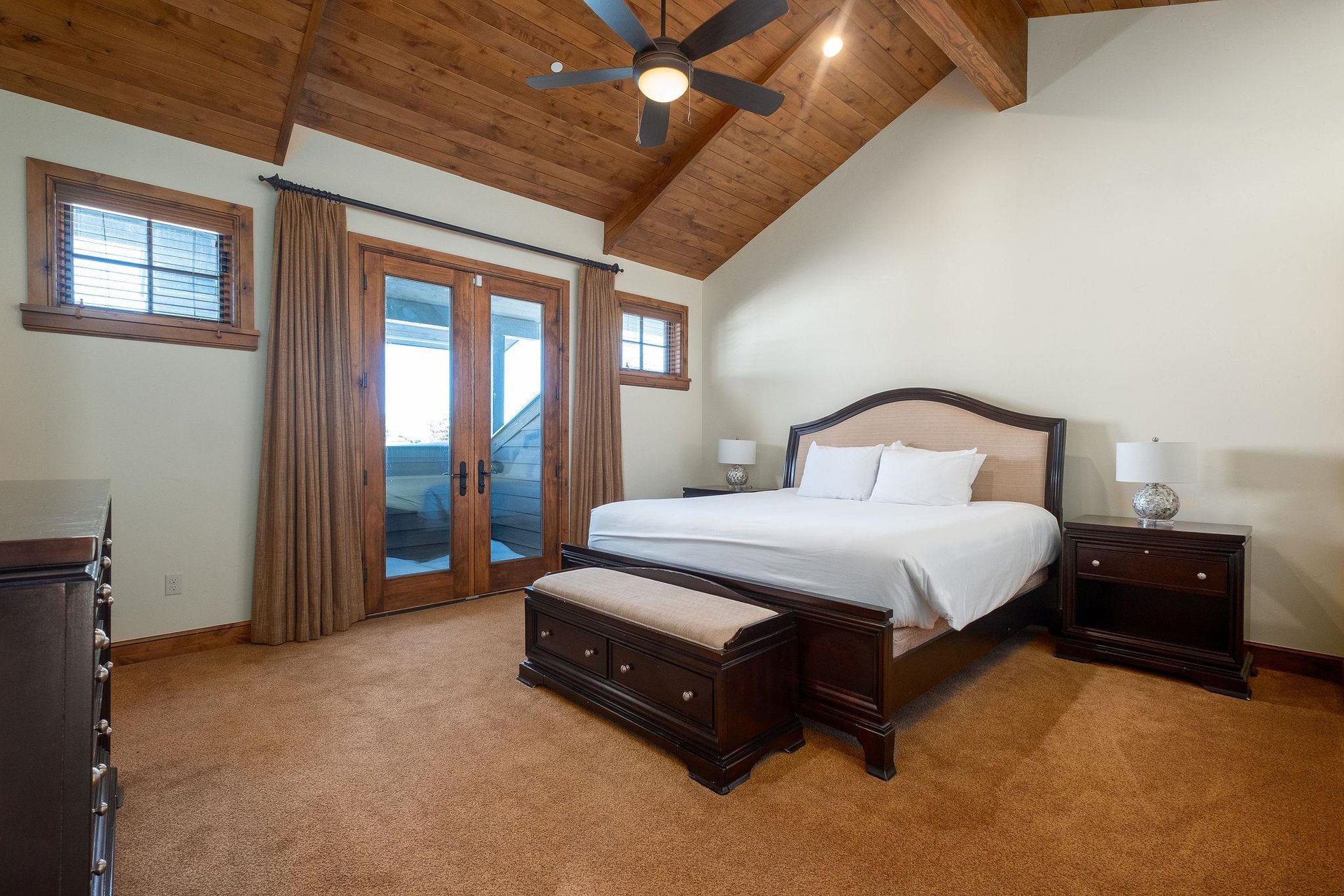 Guest bedroom with breathtaking views and private patio