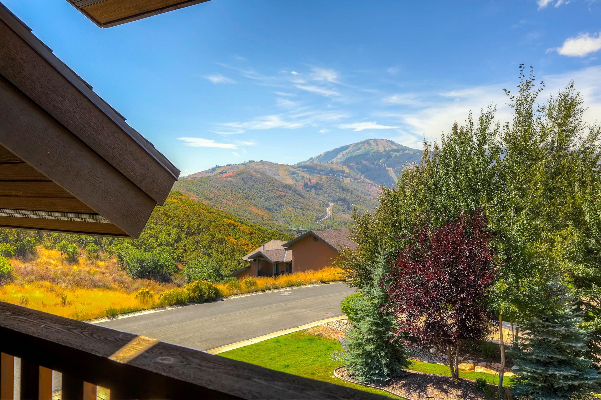 Gorgeous mountain views of Deer Valley Resort from the main bedroom