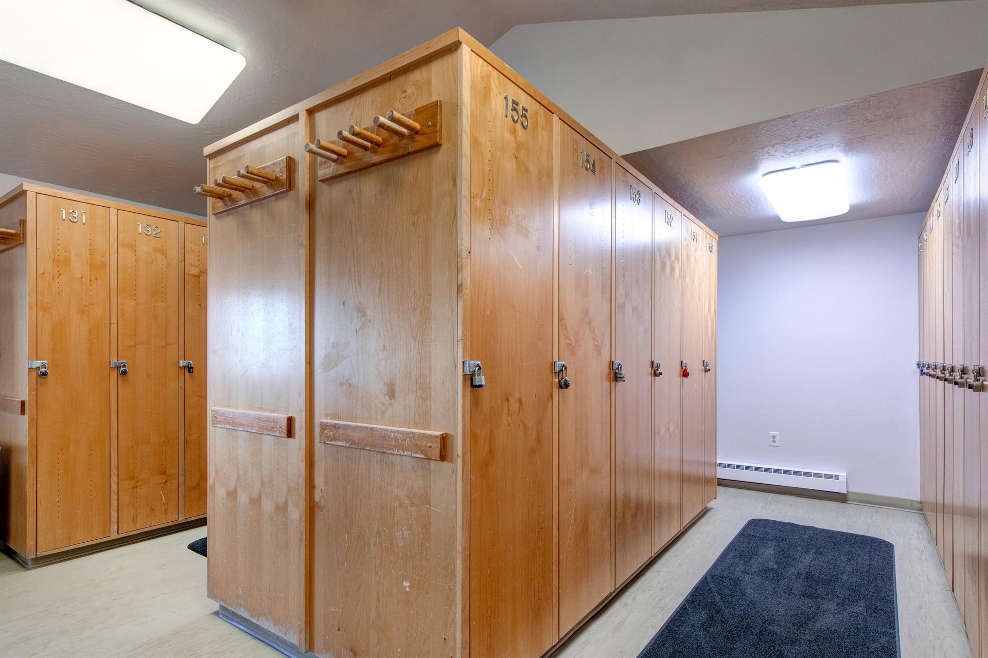 Snow Flower Condominiums offer a locker room to store equipment.