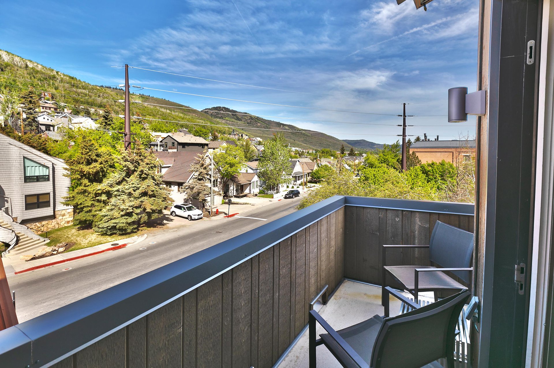 Relax on your own balcony overlooking Park Avenue
