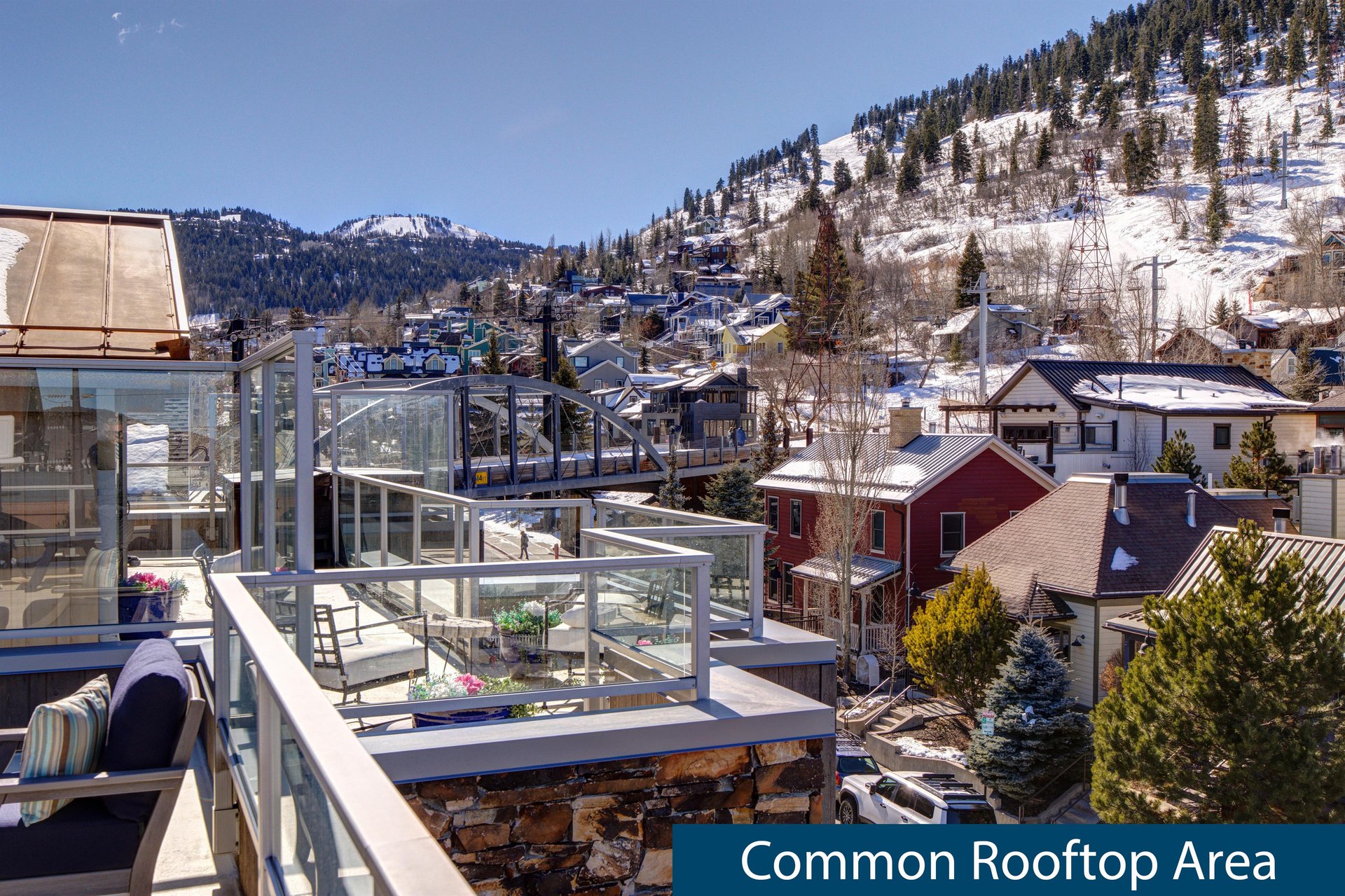 Old Towns Rio Grande vacation rental roof top deck.