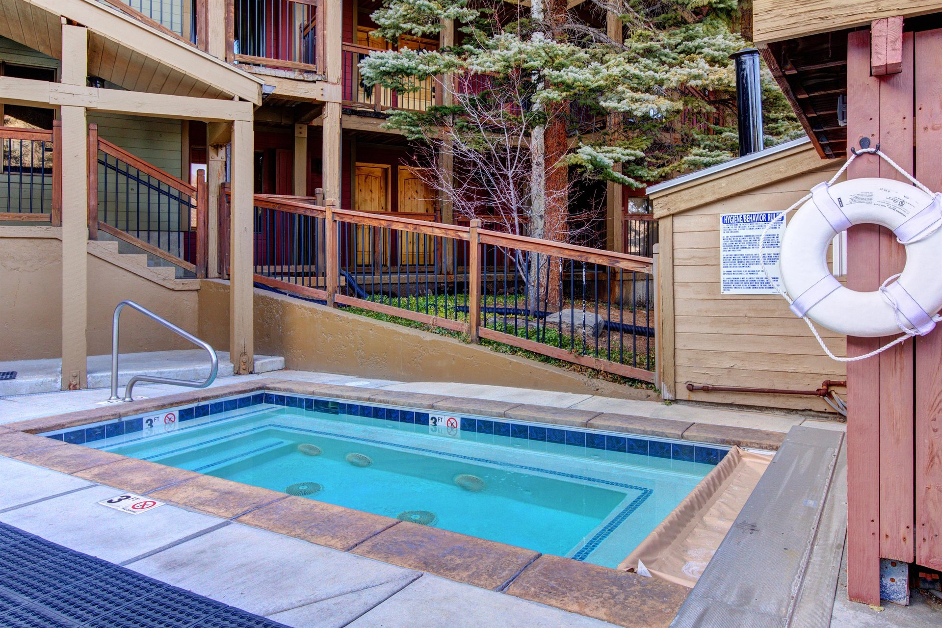 Relax in the Snowcrest hot tub.