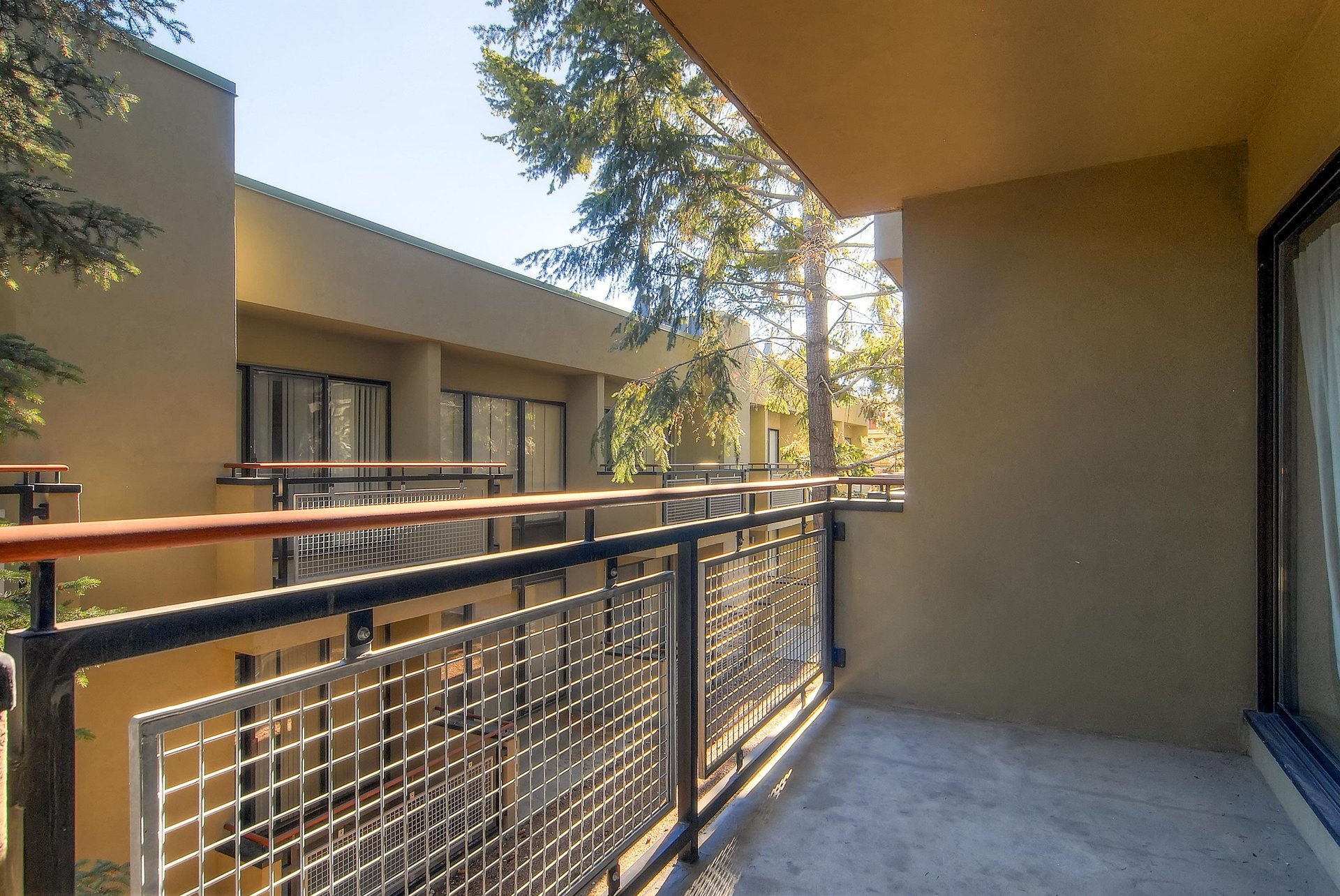 A private deck.
