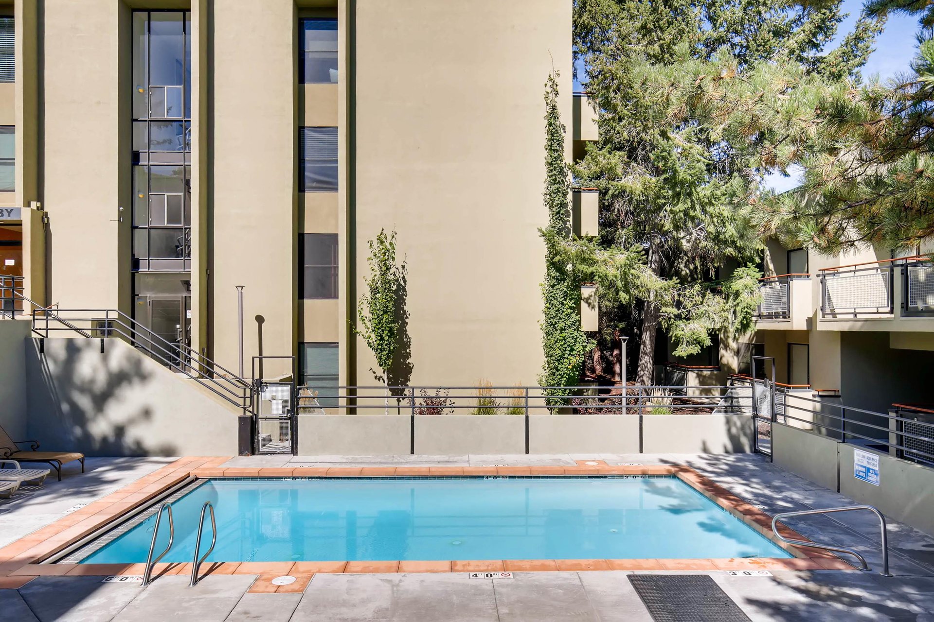 Take a refreshing dip in the pool for the perfect retreat.