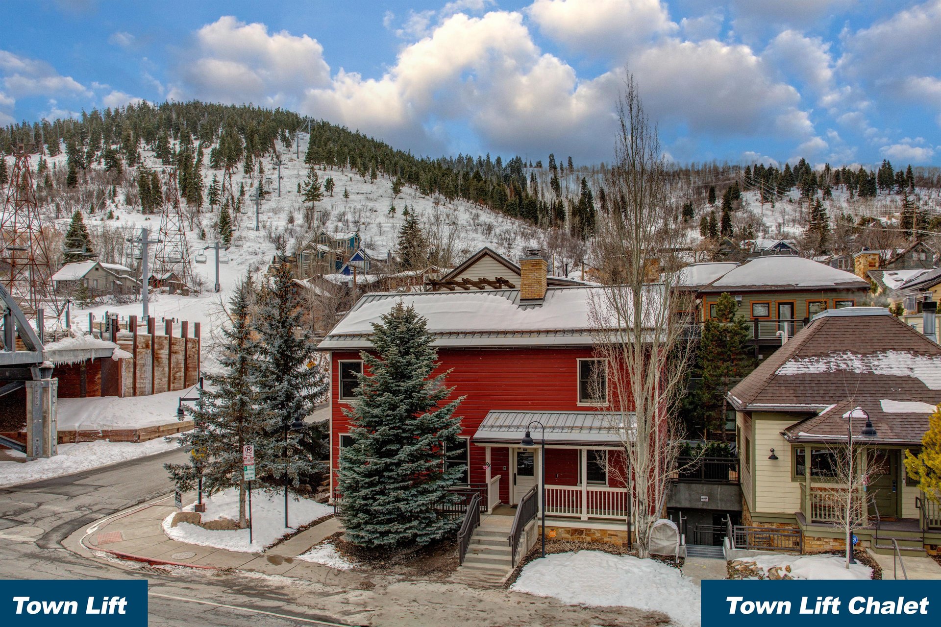 Town Lift Chalet is next to the Park City Mountain Town Lift.