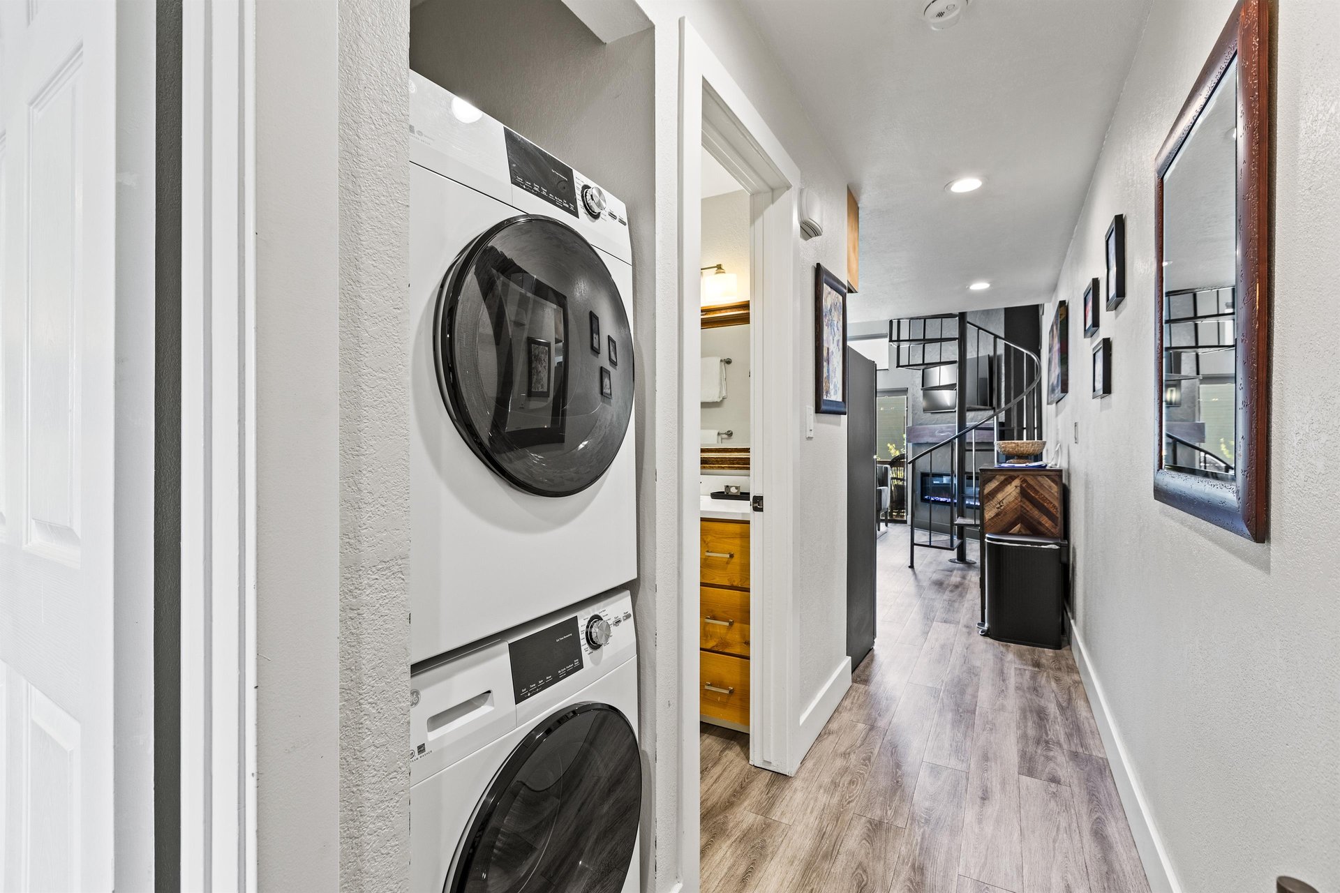 Snowcrest 302 has a private washer and dryer.