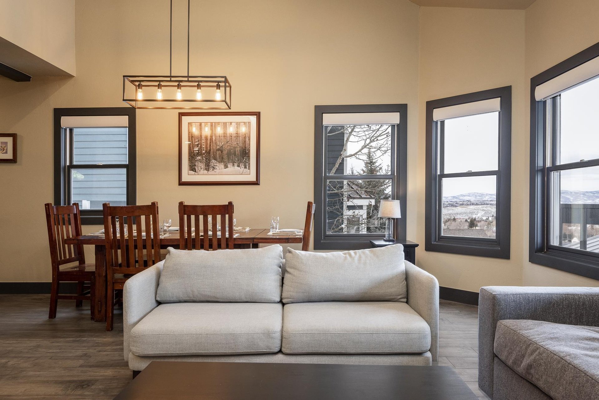 Living and dining area