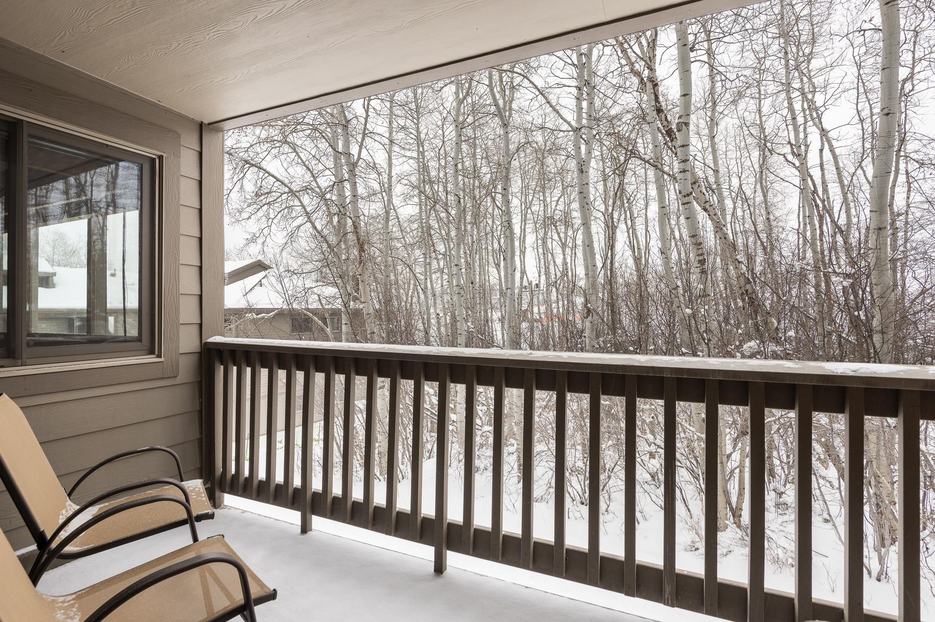 Enjoy beautiful views from the private patio