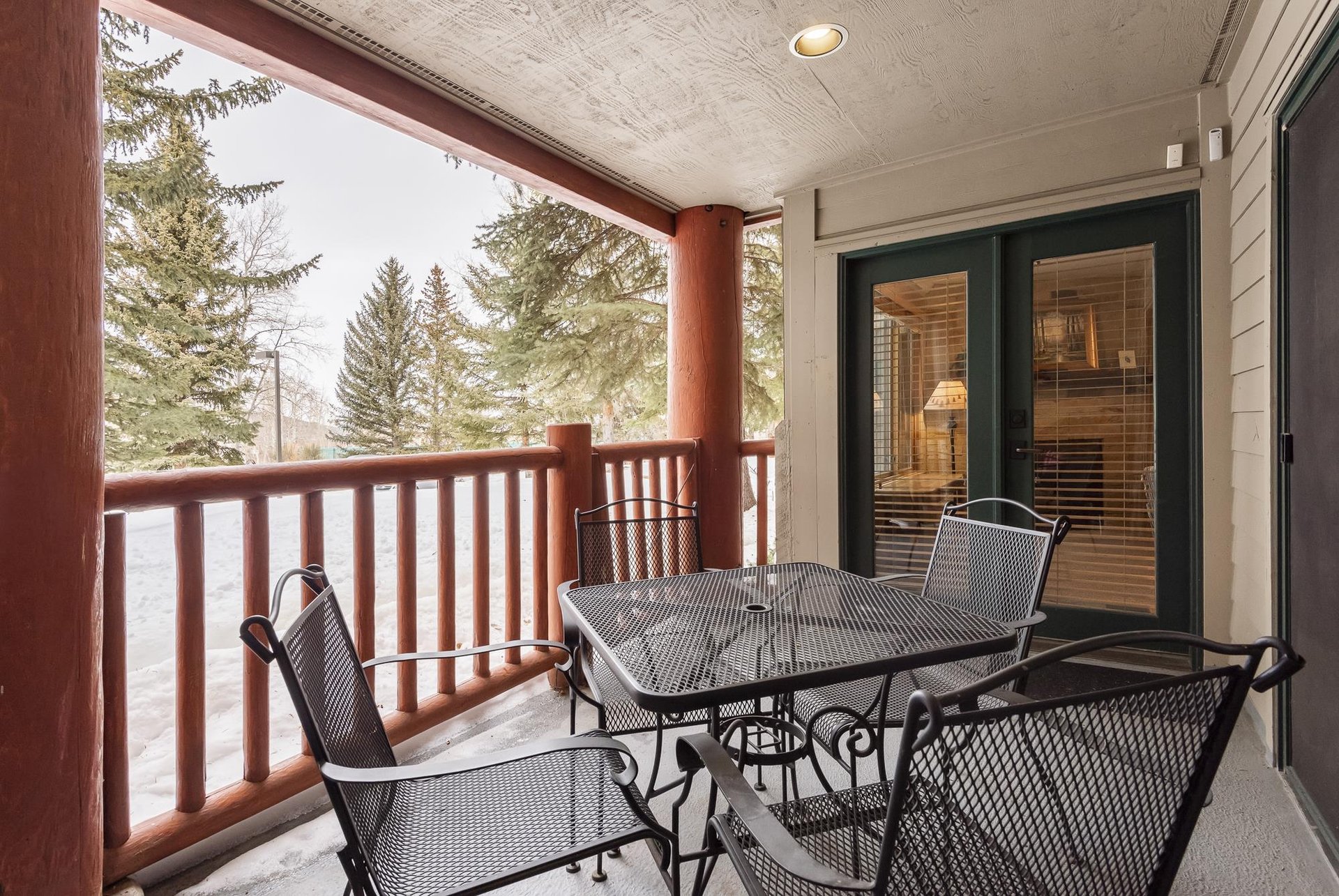 Relax on the secluded private patio