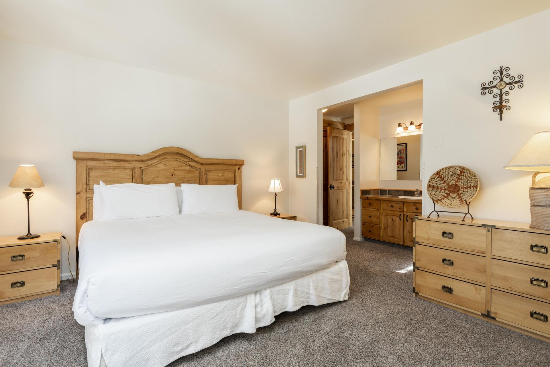 Bright main bedroom