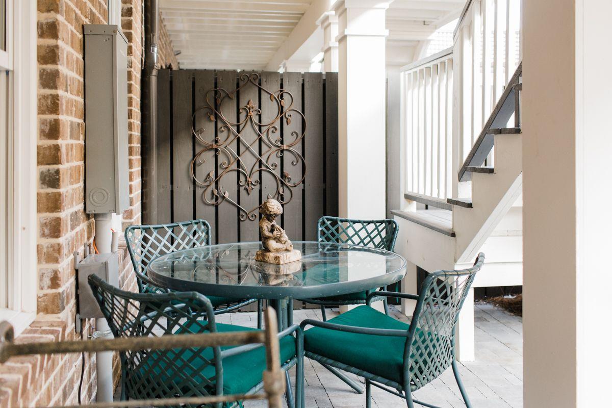 Enjoy an evening glass of wine by the pool, or a morning cup of joe.