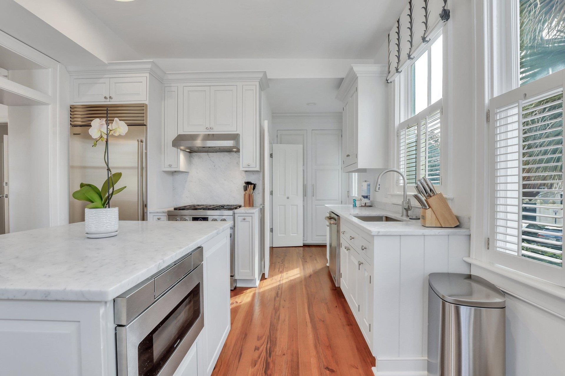 Guests will appreciate having plenty of space to prepare their homecooked meals.