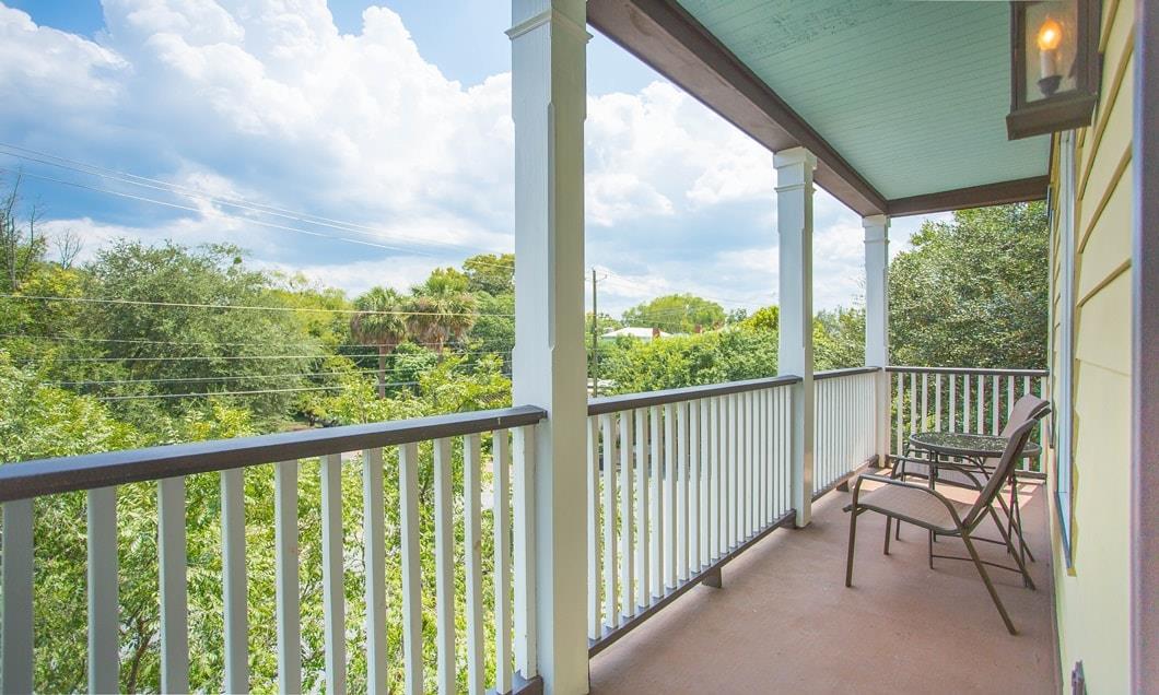 Balcony looking out to the park.