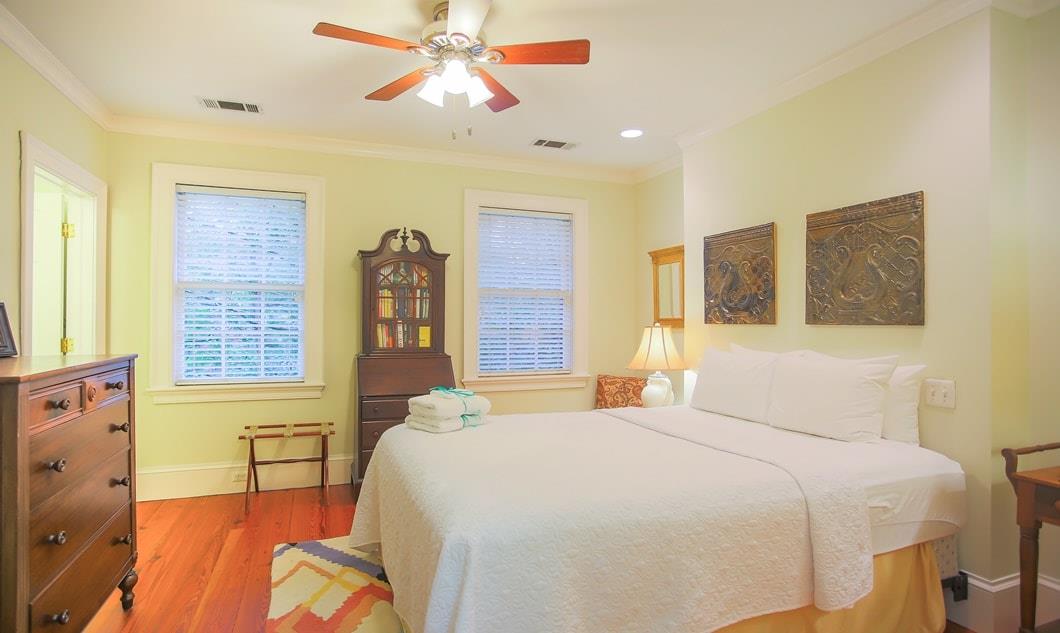 The second bedroom on the second floor has a queen bed and ensuite bath.