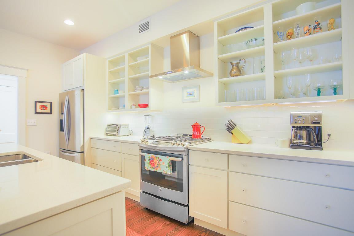 Feel like a gourmet chef preparing food in this kitchen.
