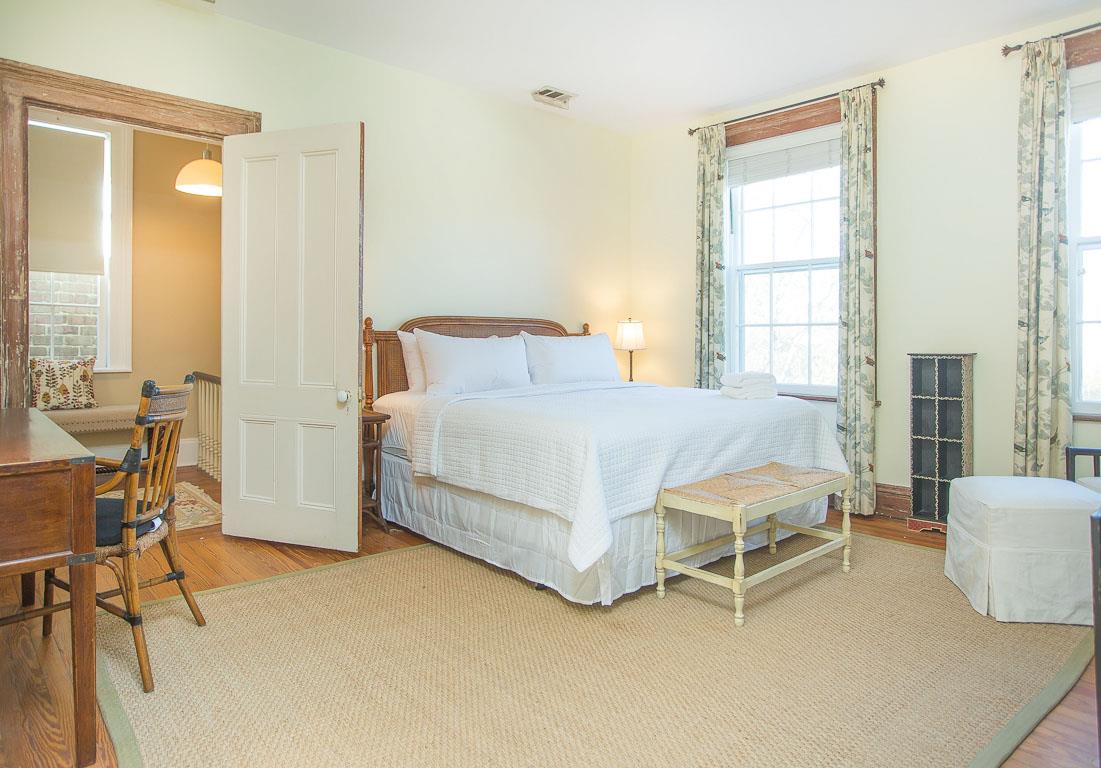 The third bedroom is upstairs and has a Queen size bed.