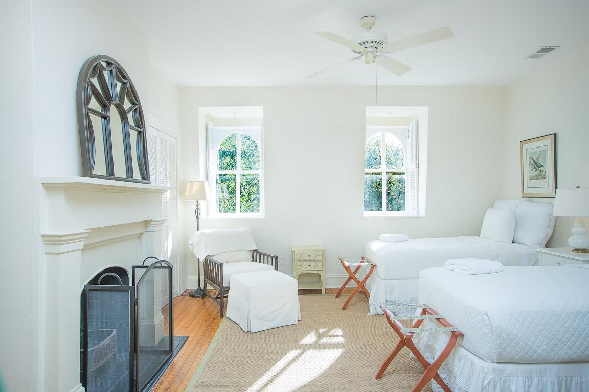 The third bedroom has a pair of twin beds  great for friends or children.