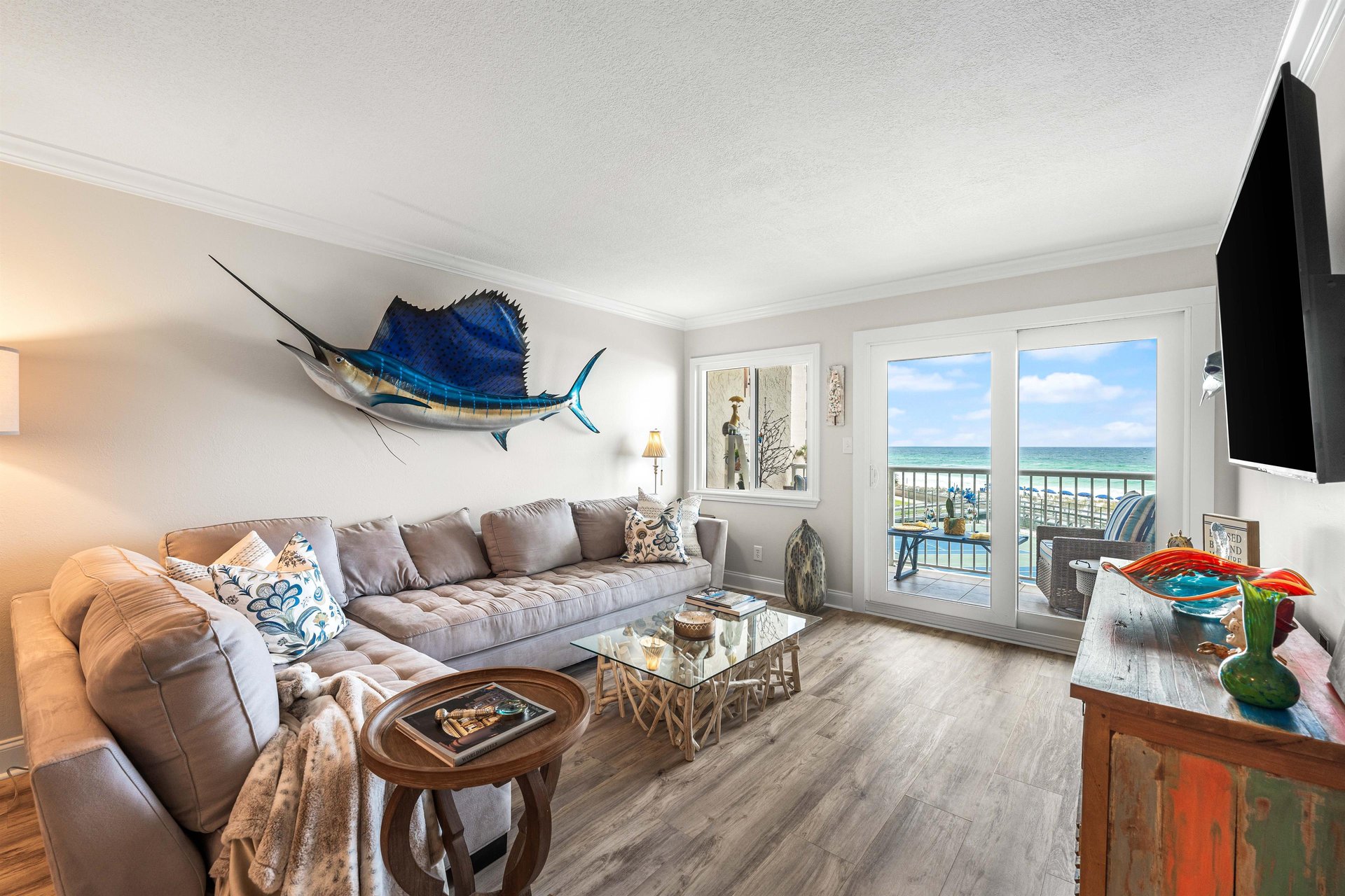 HSRC Living Room with Private Balcony Access