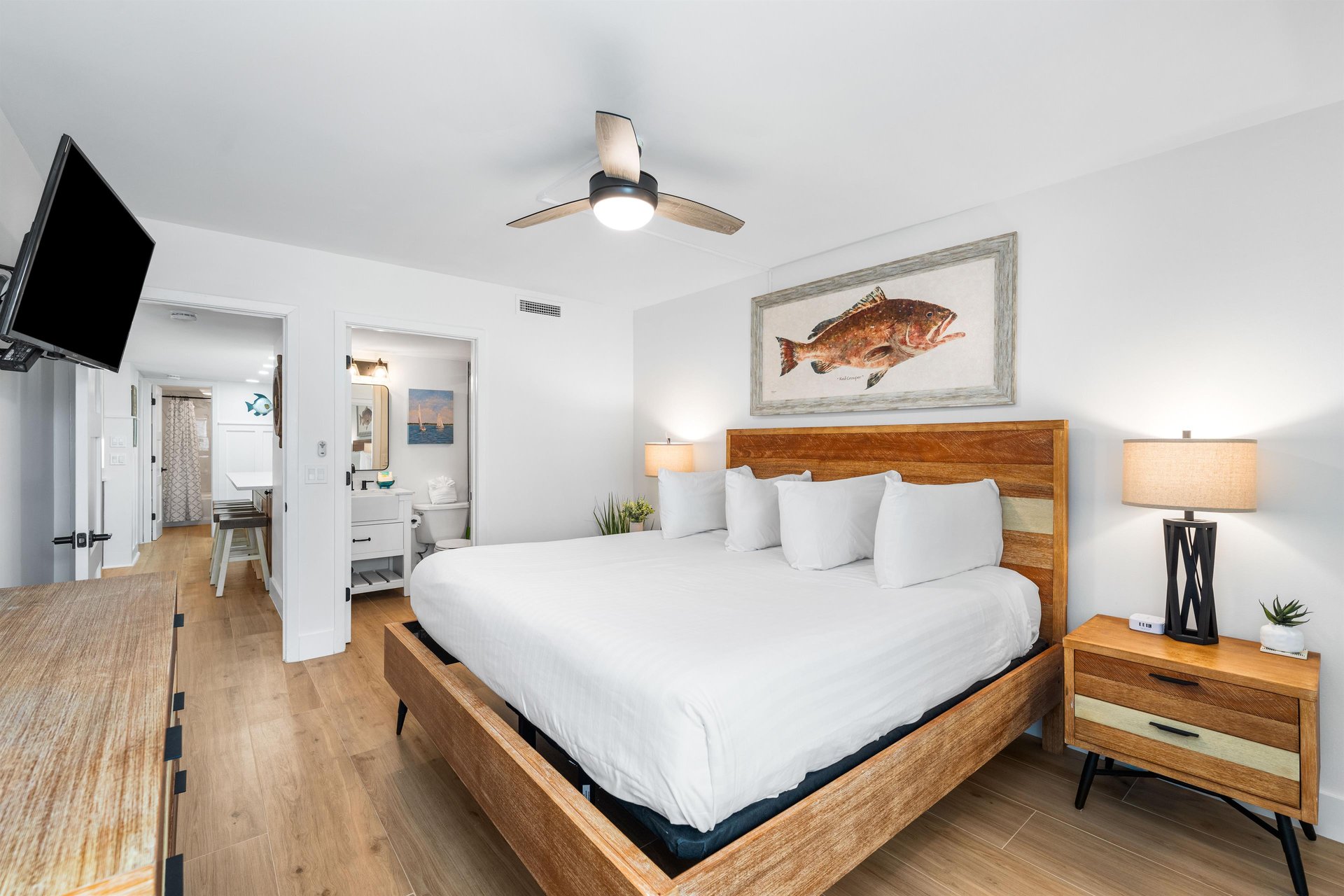 HSRC Master Bedroom with King Bed  Ensuite Bathroom