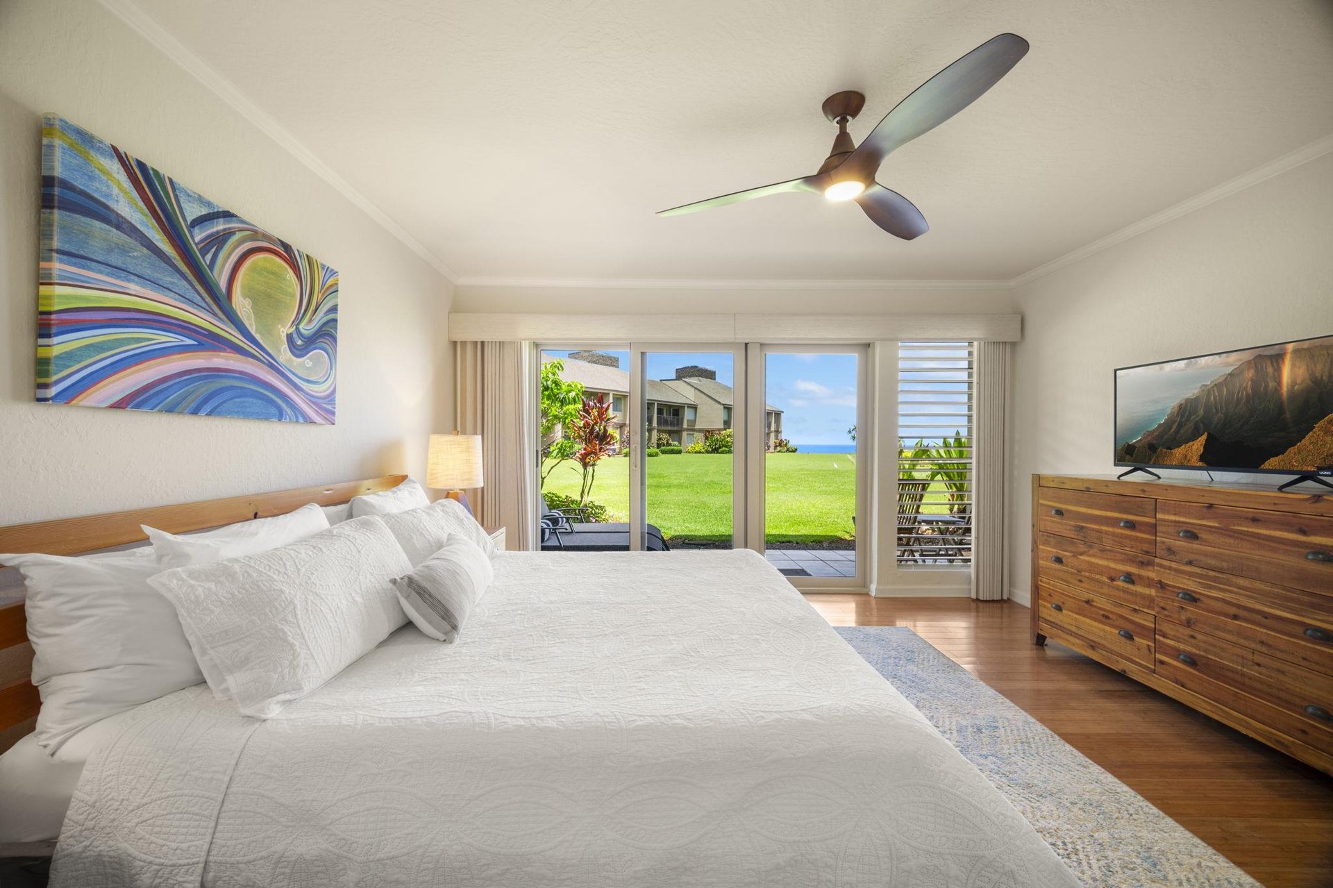 Ocean views from the master bedroom