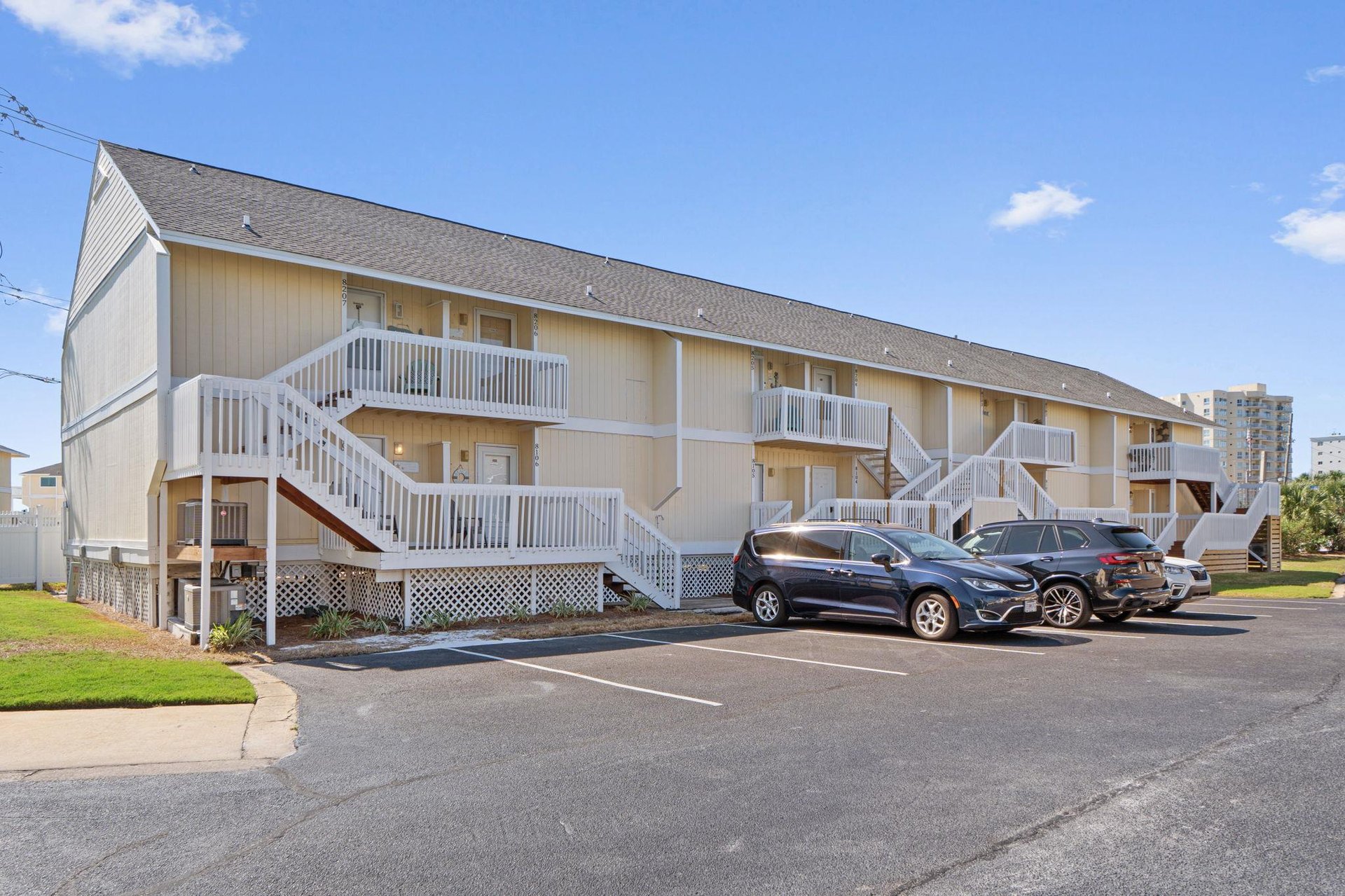 Exterior of unit