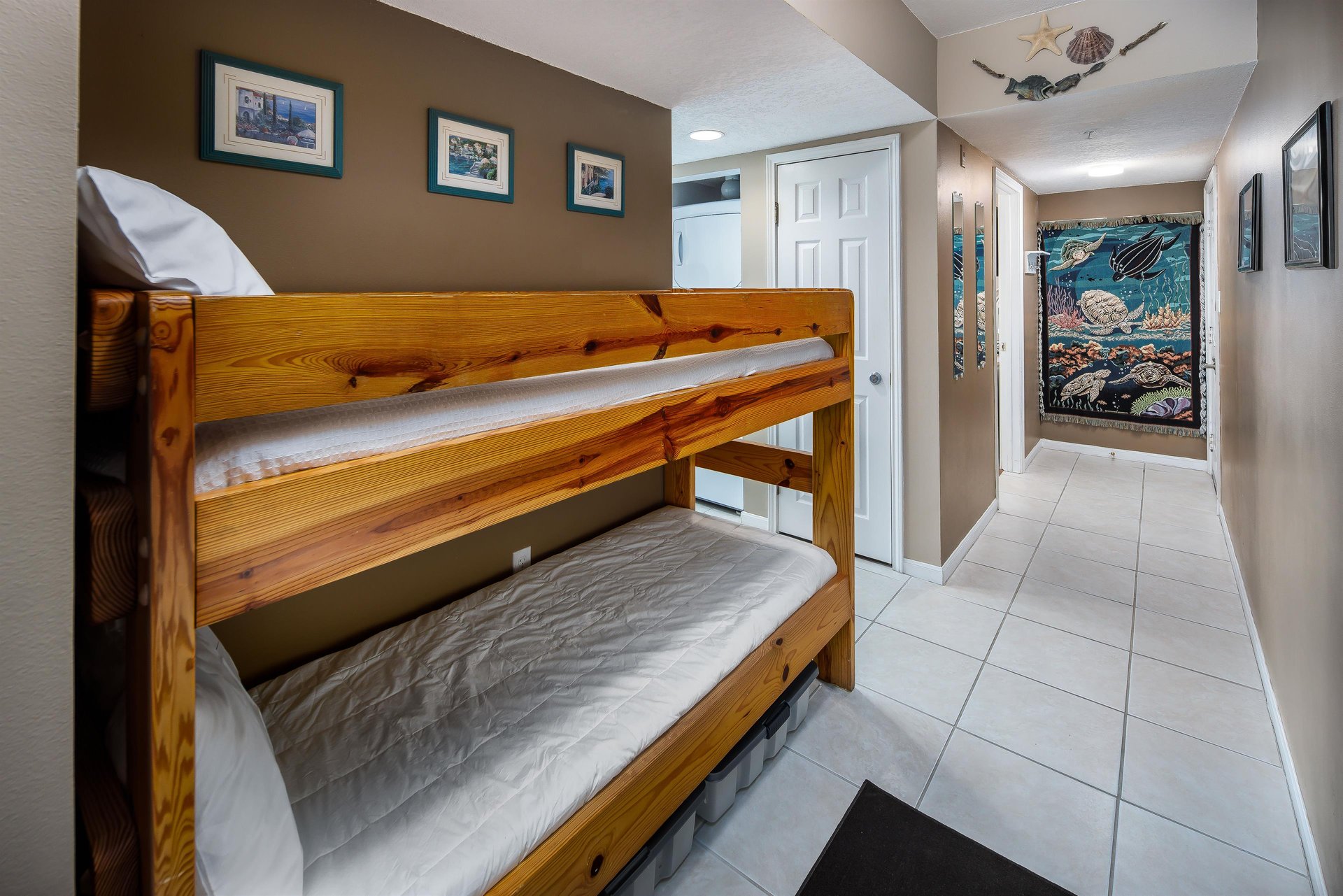 Additional view of hallway bunks