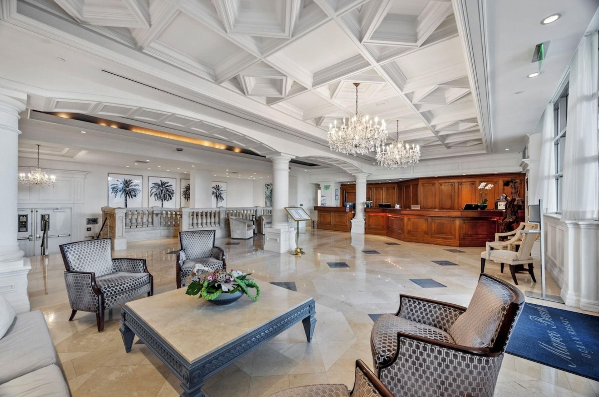 The luxurious lobby