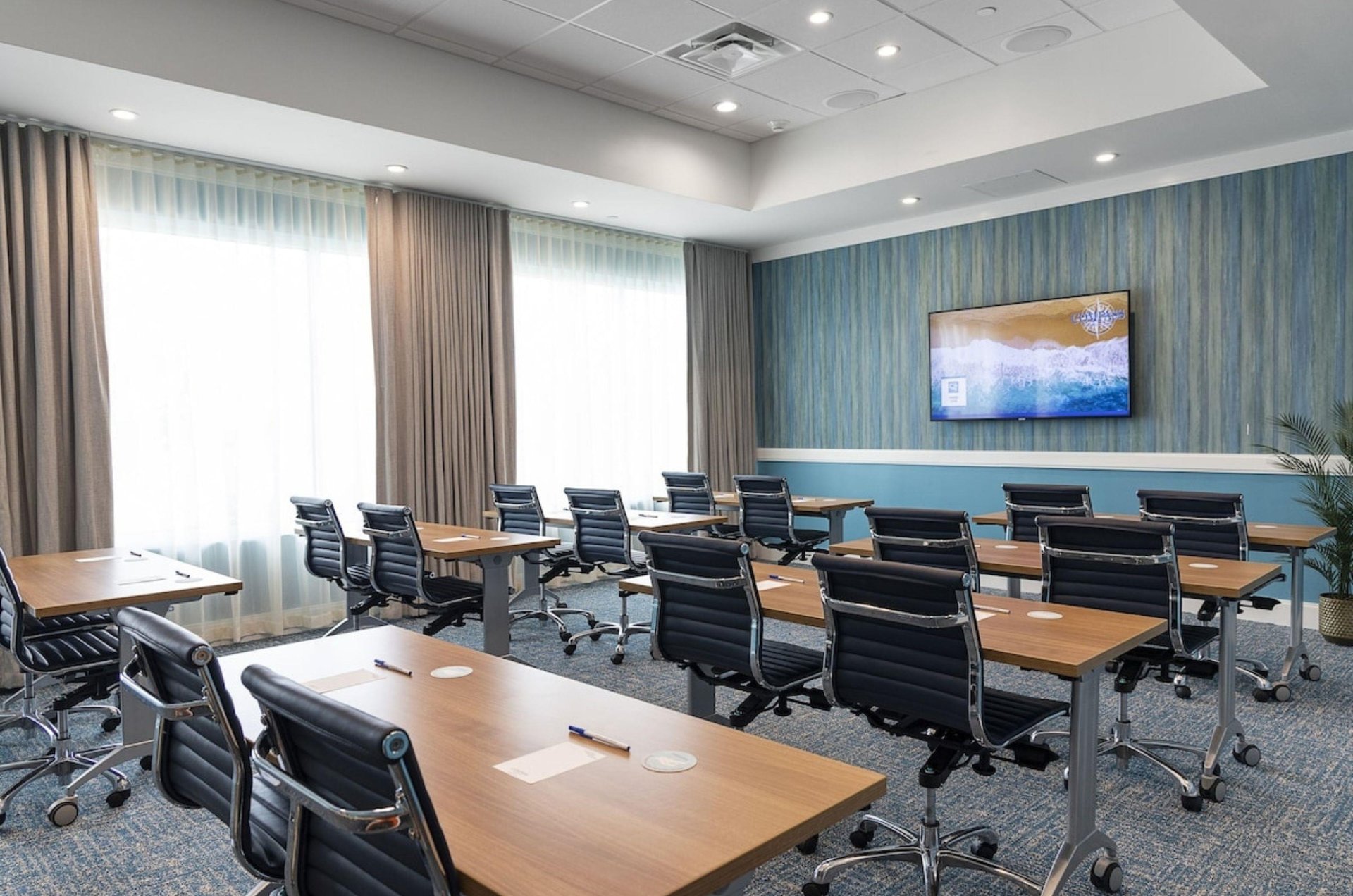 The wellequipped meeting facilities