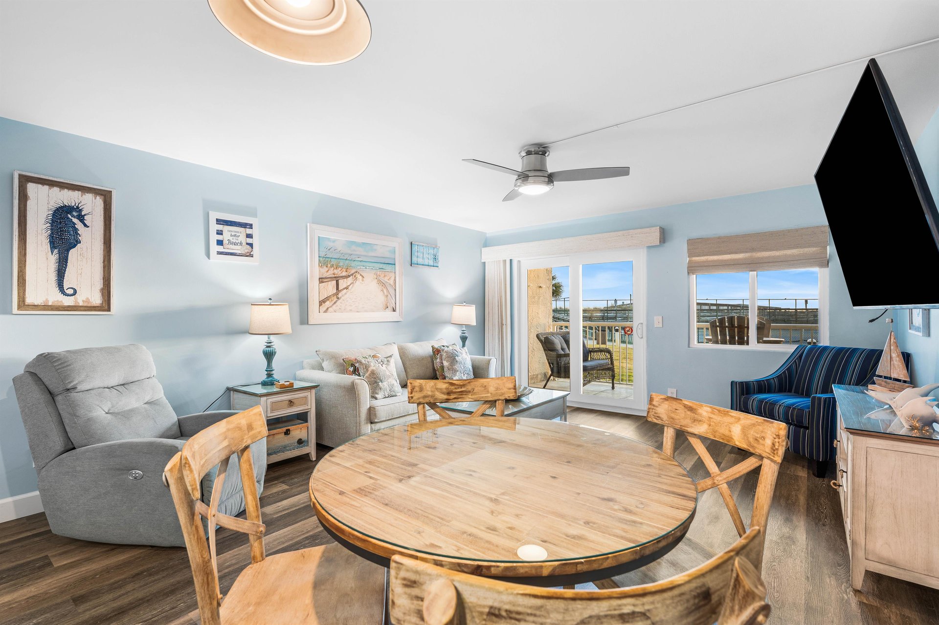 HSRC Dining Room  Living Room with Balcony Access