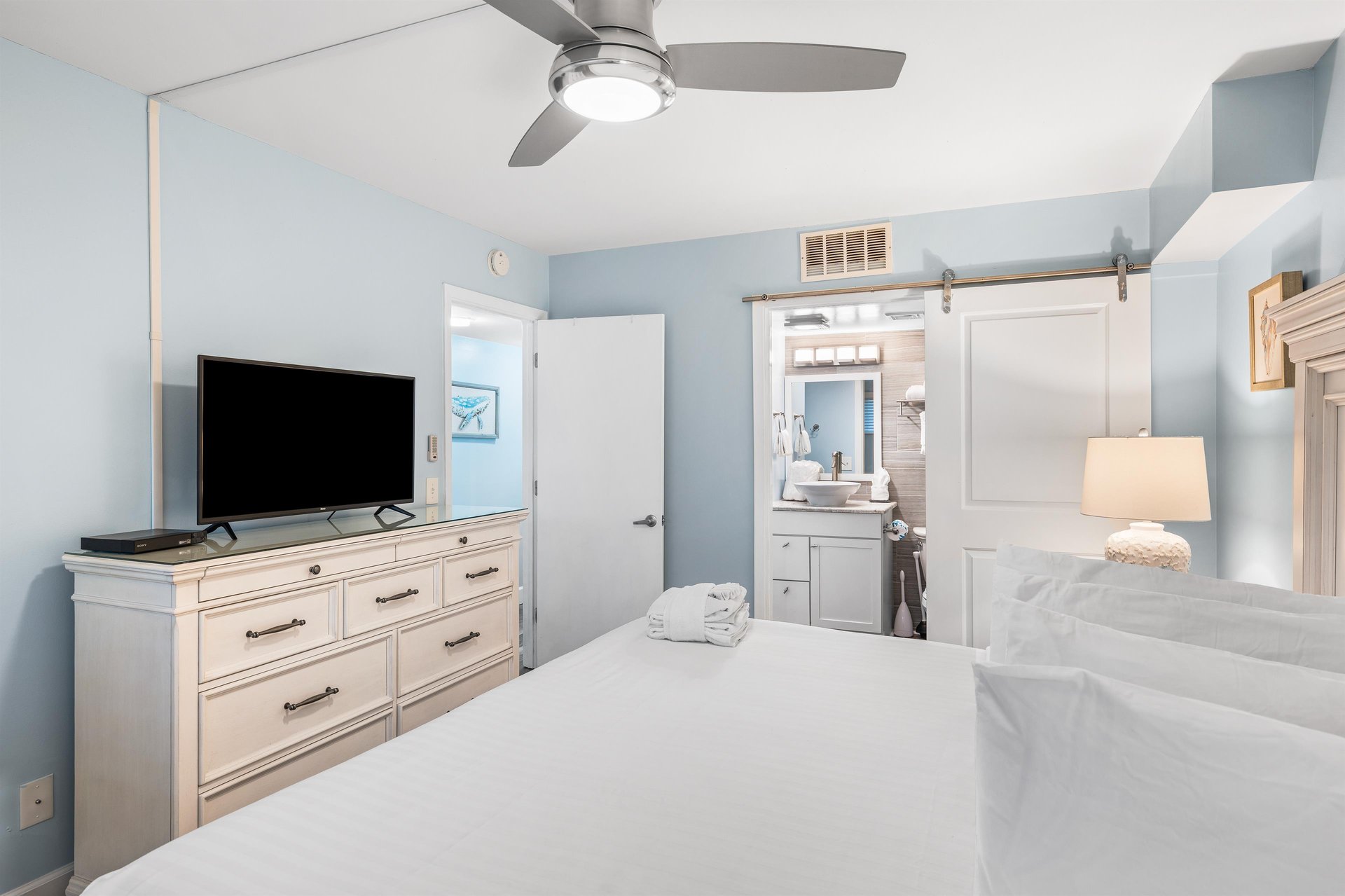 HSRC Bedroom with King Bed  Ensuite Bathroom