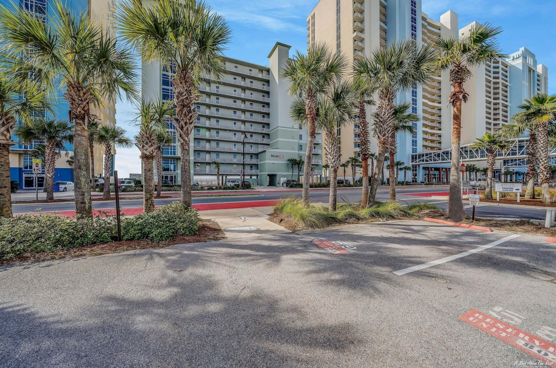 Onsite parking at Marisol Condos in Panama City Beach, Florida