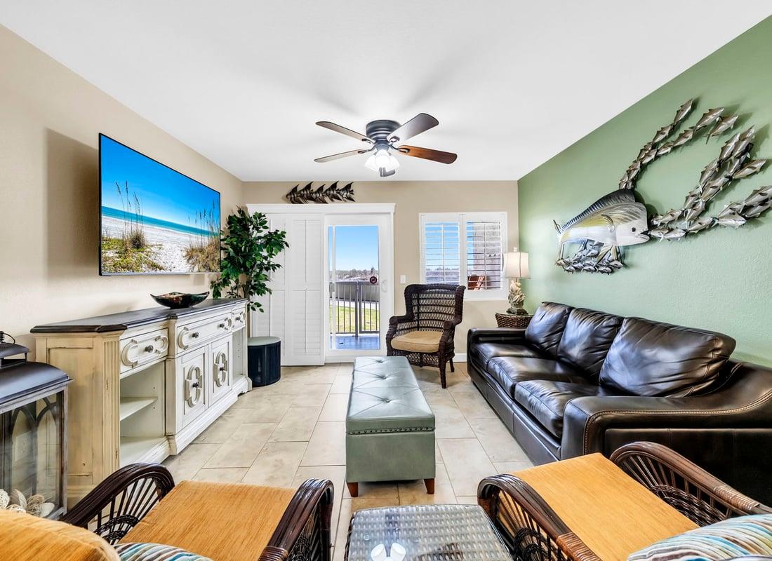 HSRC Living Area with 65 inch tv