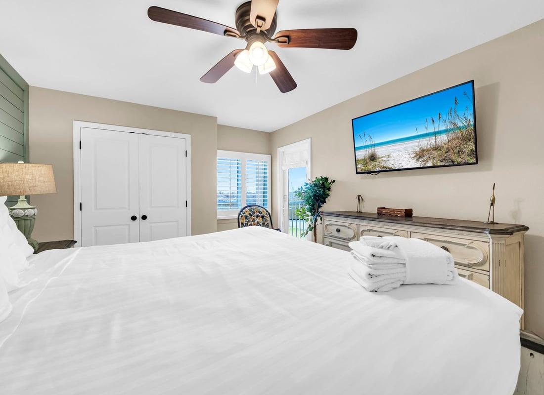HSRC Master Bedroom with 50 inch TV